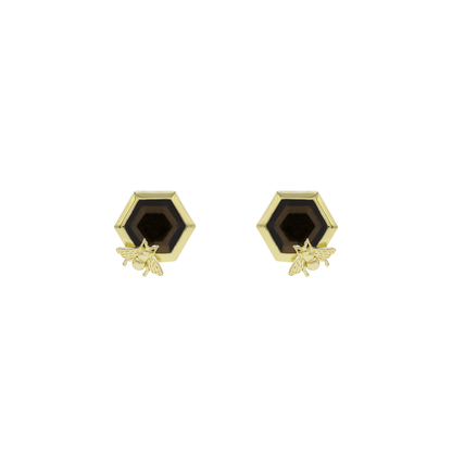 BEE Hexagon Earrings