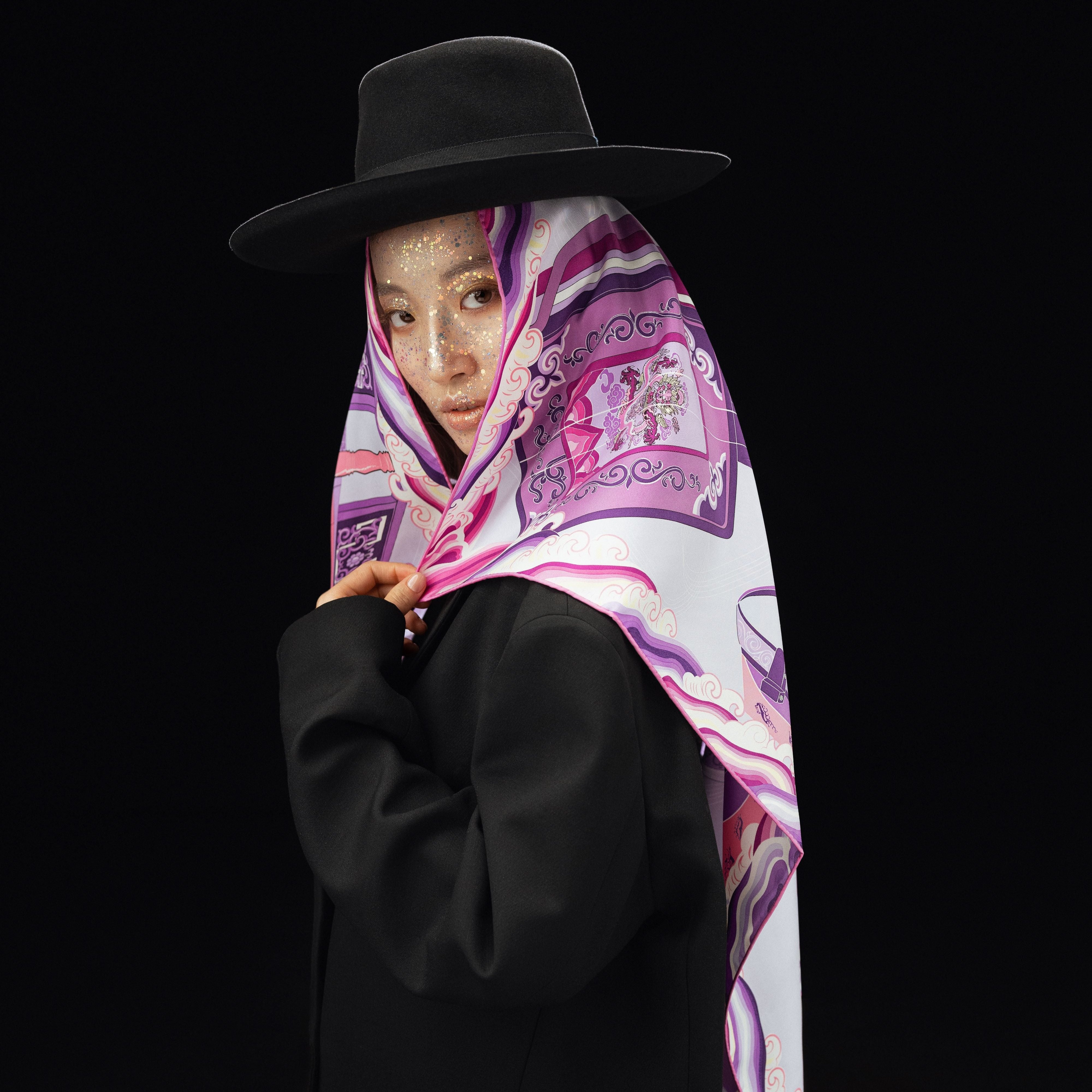 MUSIC Scarf, Lavender