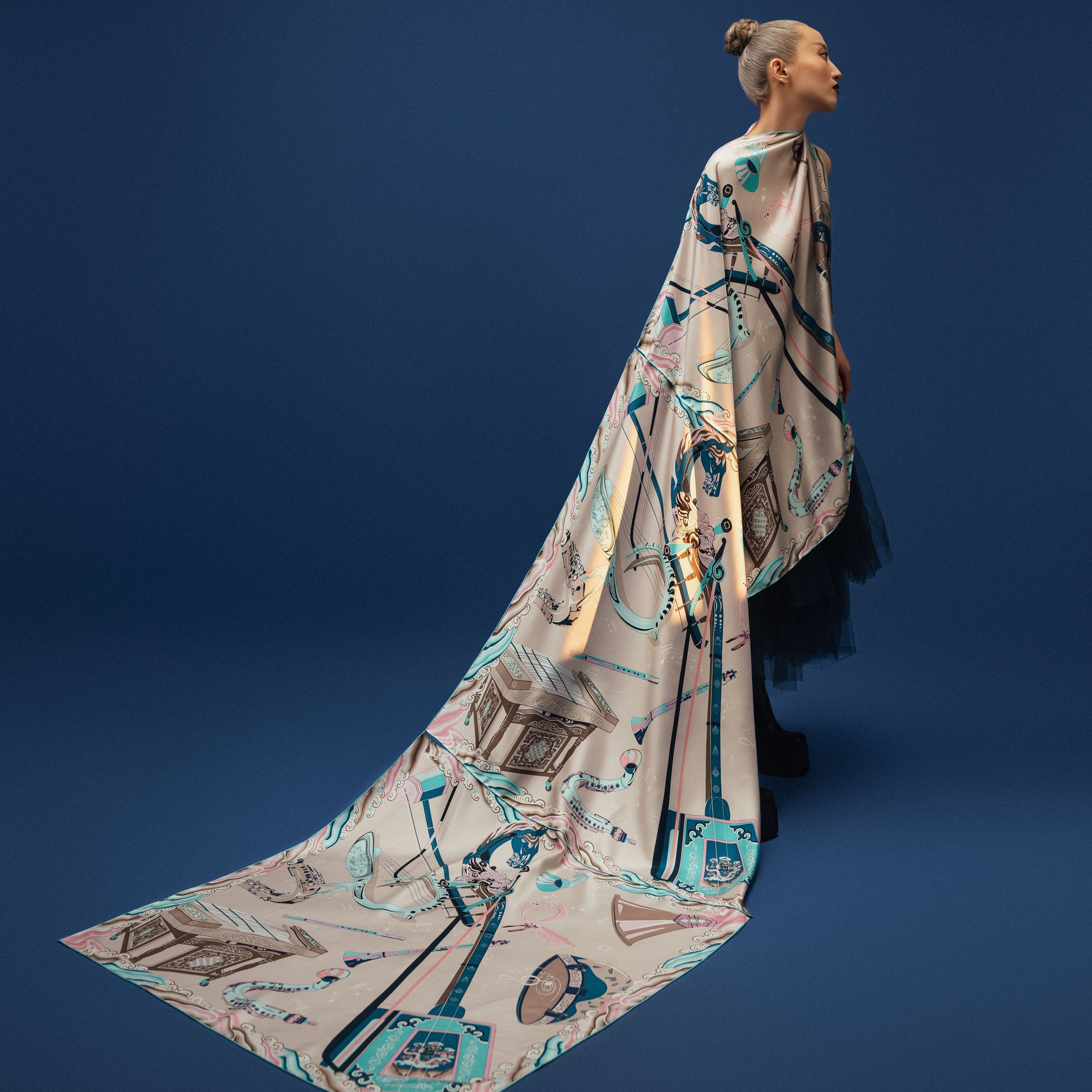 MUSIC Scarf, Gray