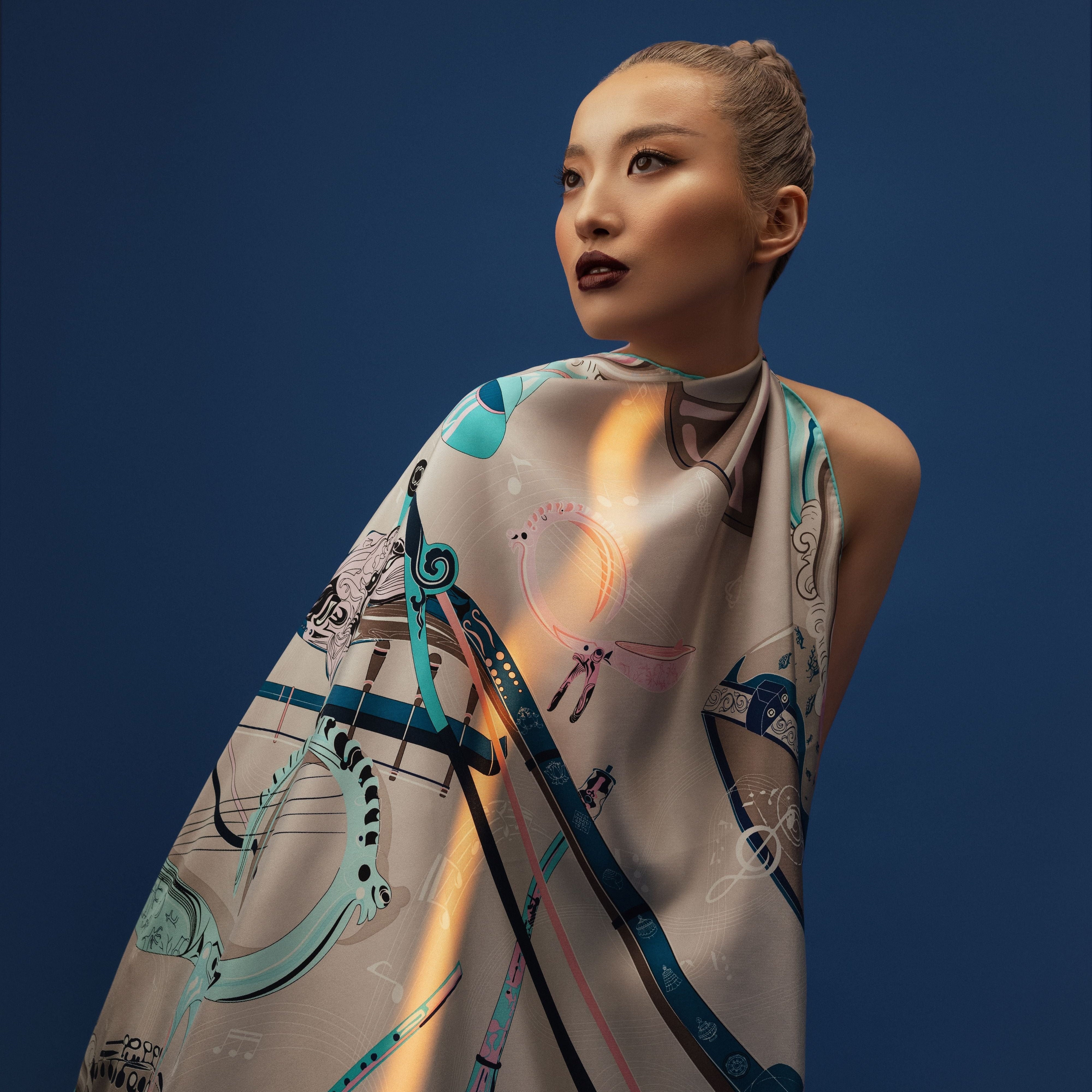 MUSIC Scarf, Gray