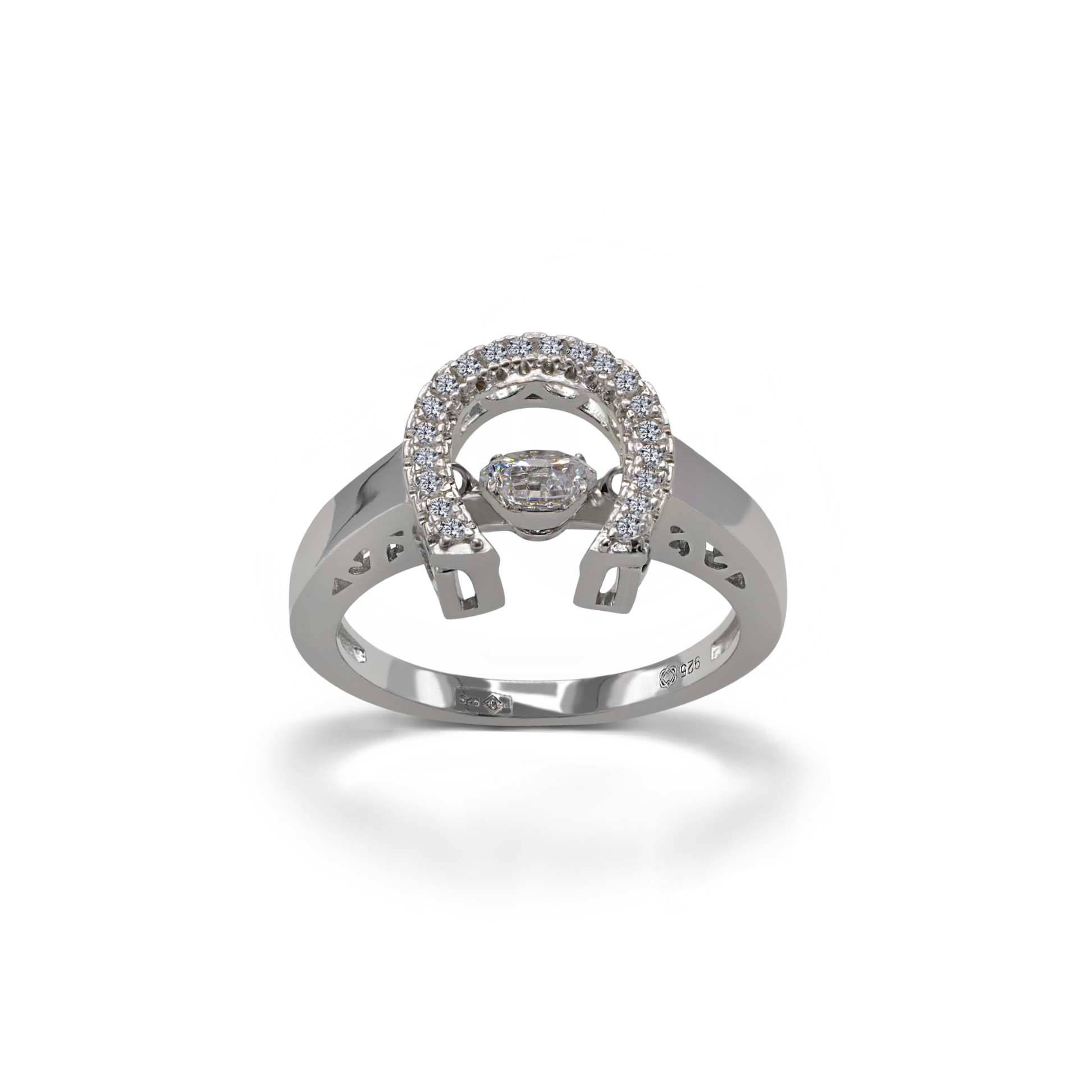 HORSESHOE Dancing Stone Ring - BAIGAL