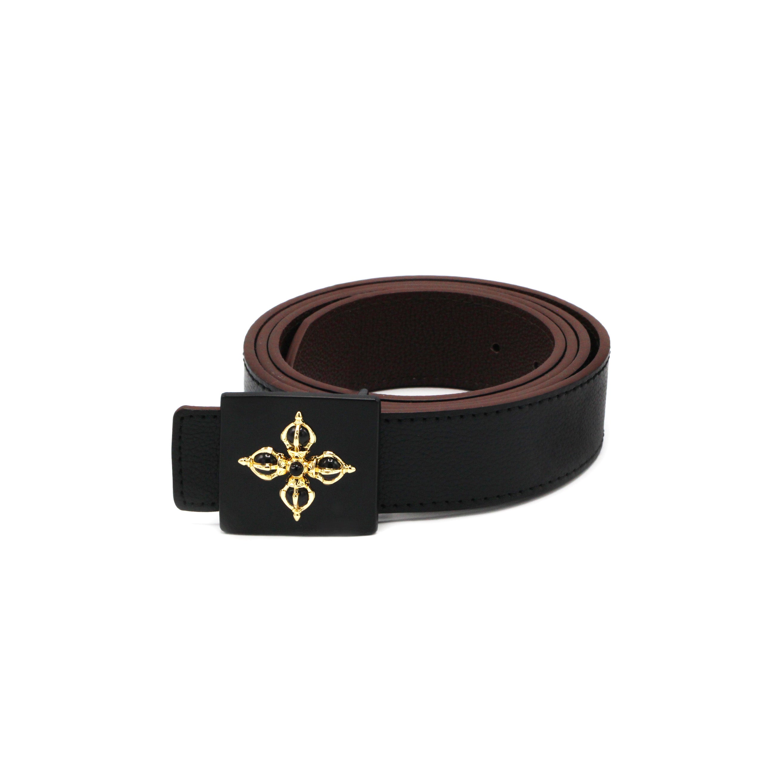 OCHIR Men's Reversible Belt, Black & Brown - BAIGAL