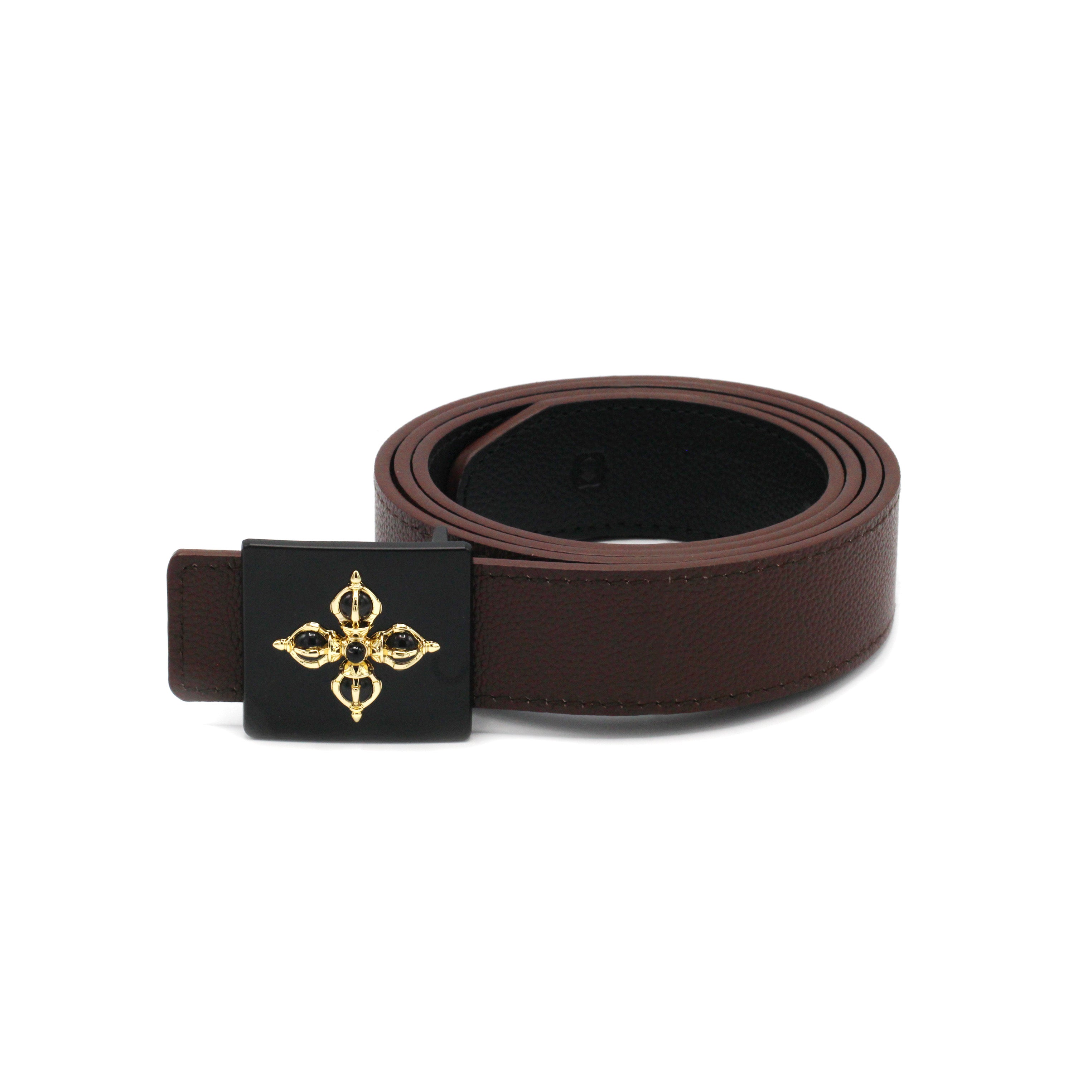 OCHIR Men's Reversible Belt, Black & Brown - BAIGAL