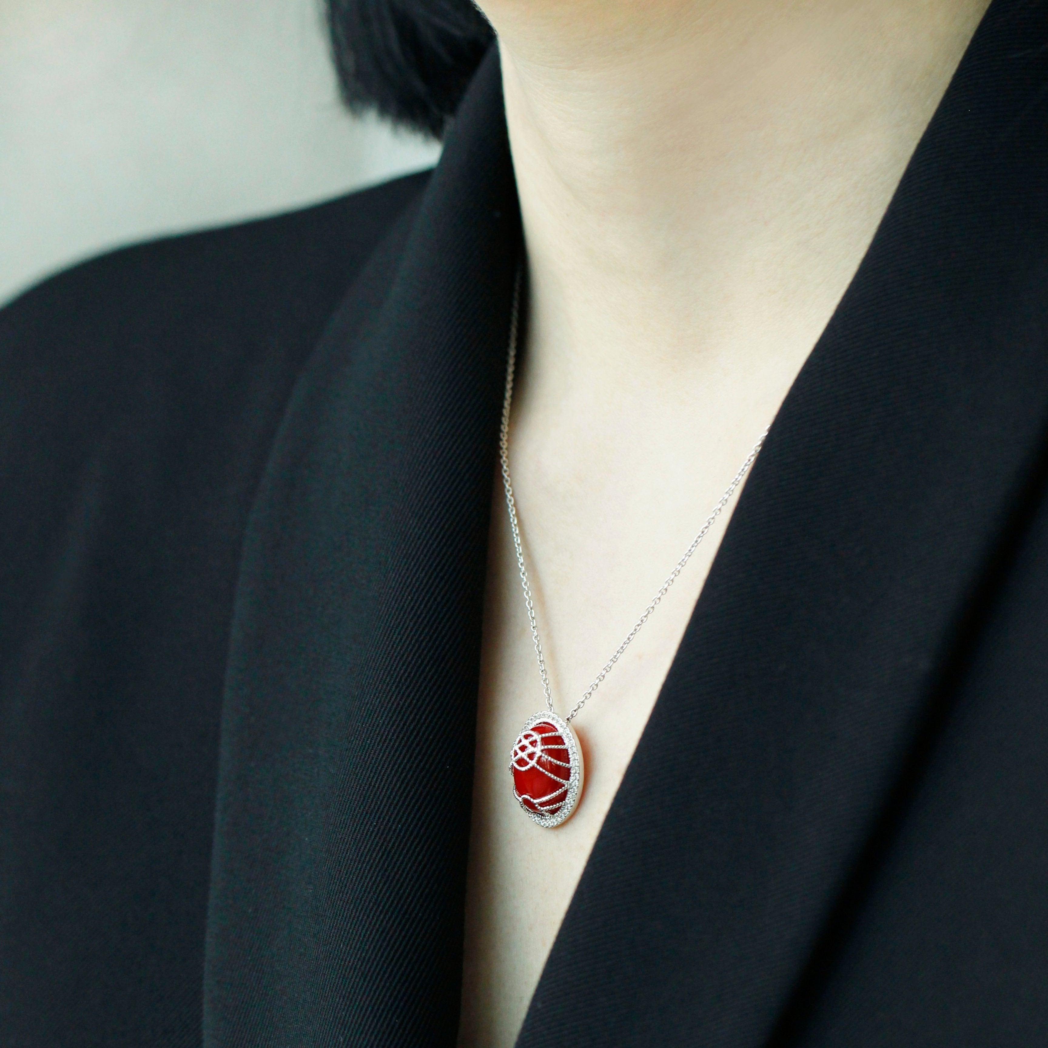 TOONOT GER Necklace, Red - BAIGAL
