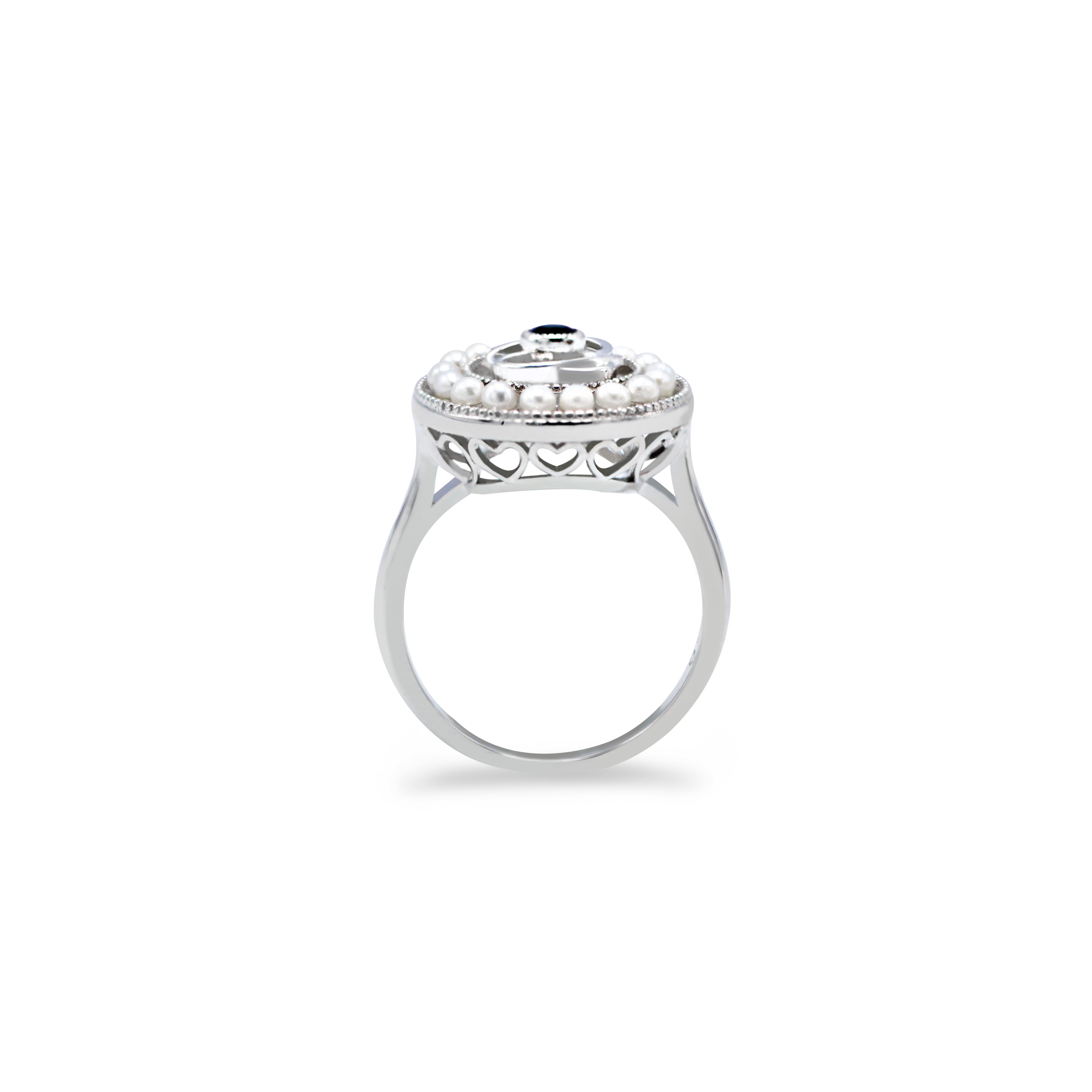 BAIGAL Pearl Halo Ring - BAIGAL