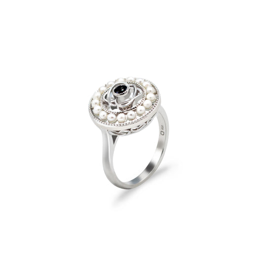 BAIGAL Pearl Halo Ring