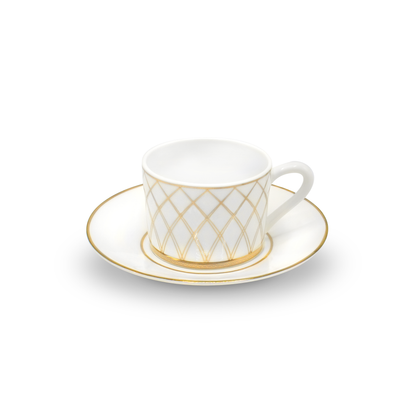 TOONOT GER Coffee Cup and Saucer, Set of Six
