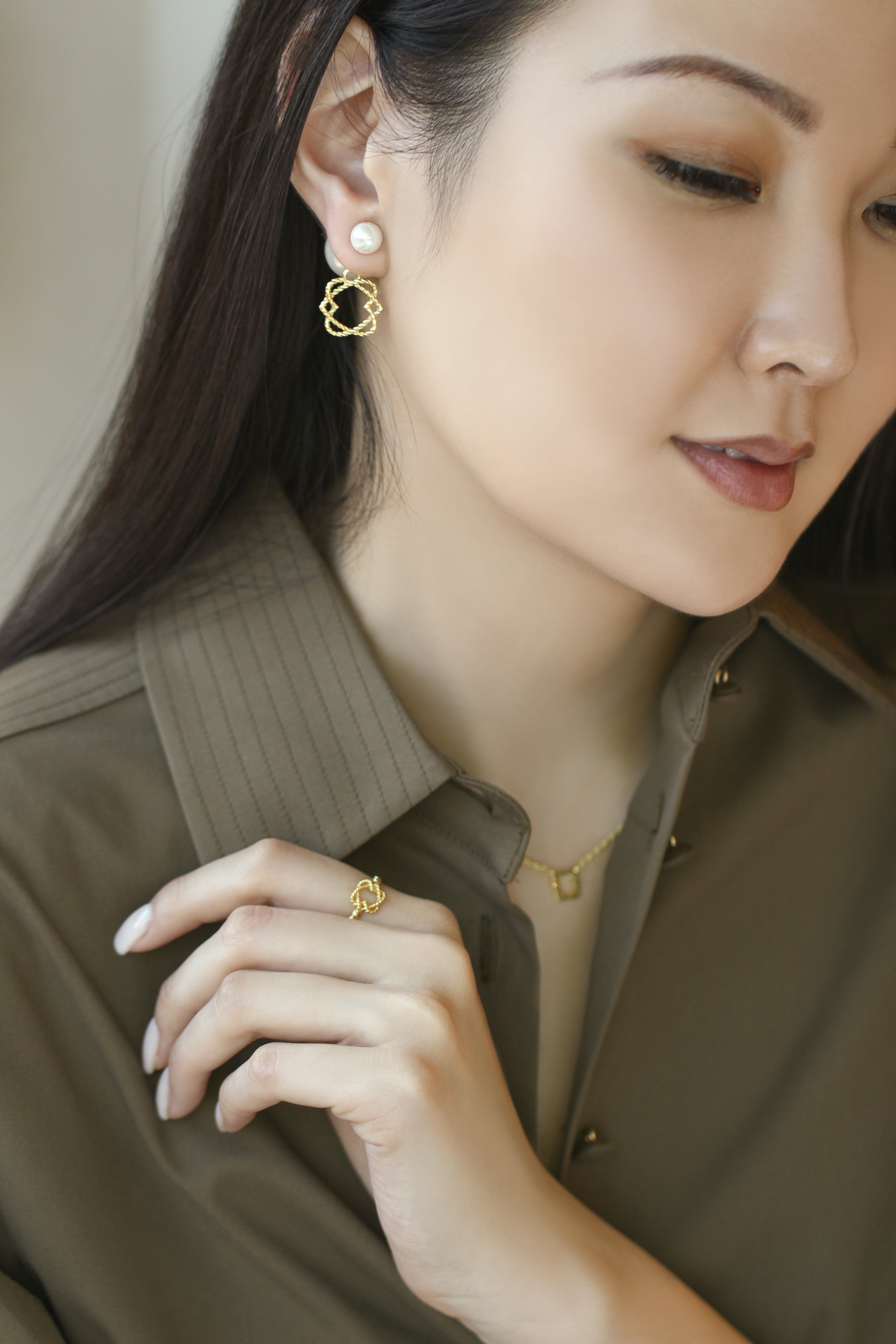 BAIGAL Twist Drop Earrings - BAIGAL