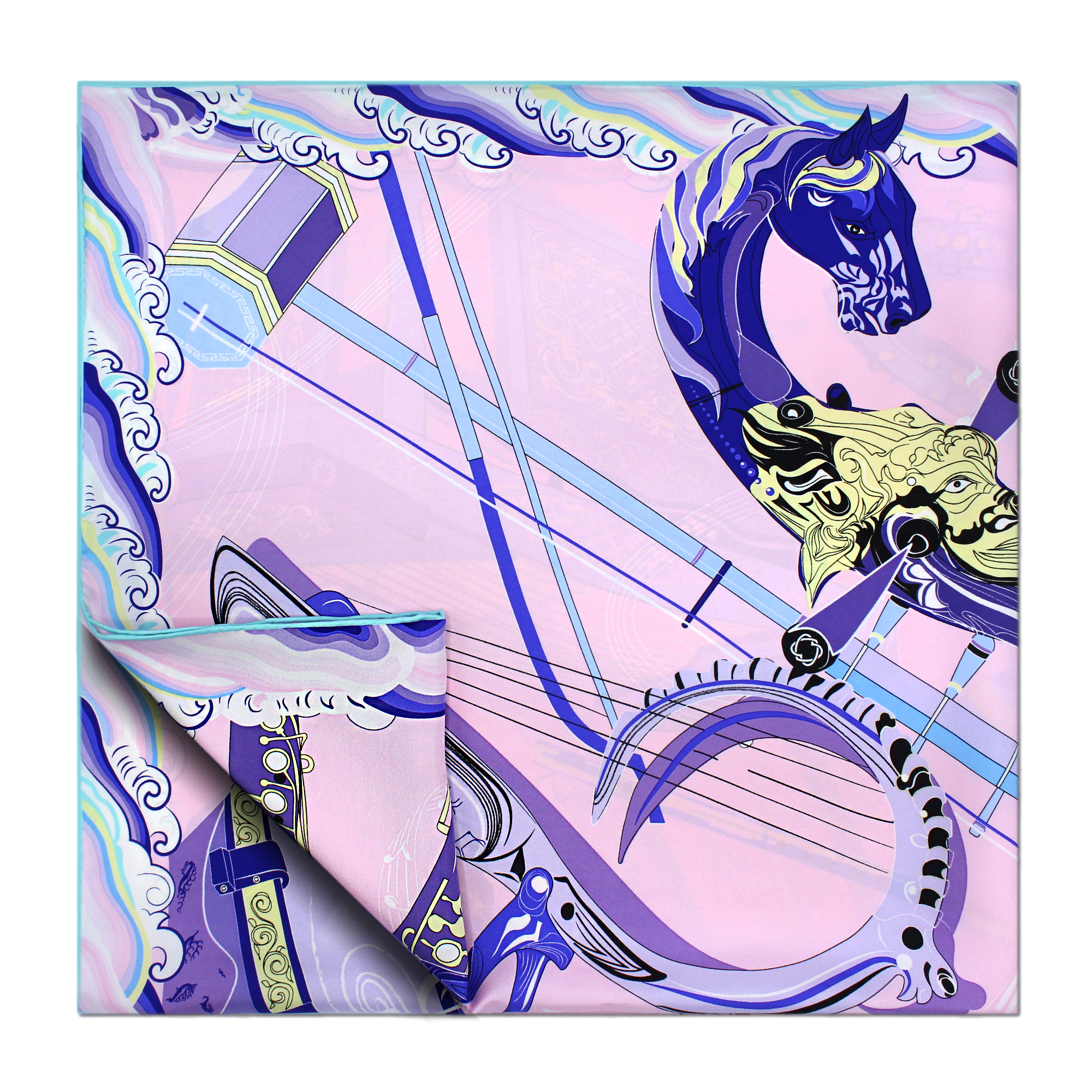 MUSIC Scarf, Light Pink