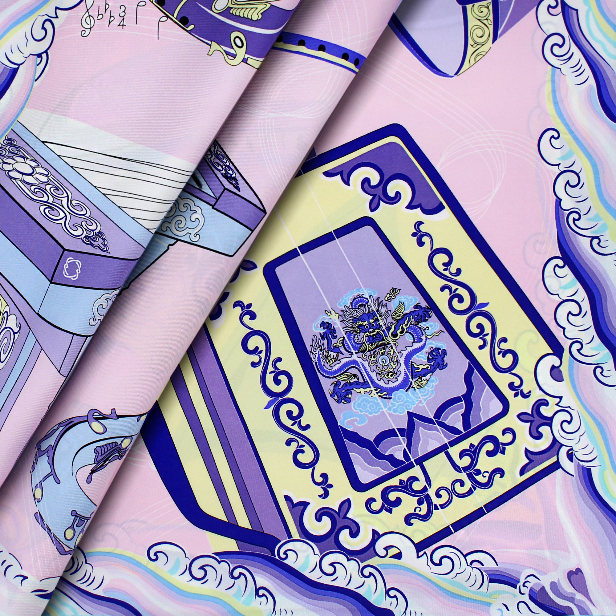 MUSIC Scarf, Light Pink - BAIGAL