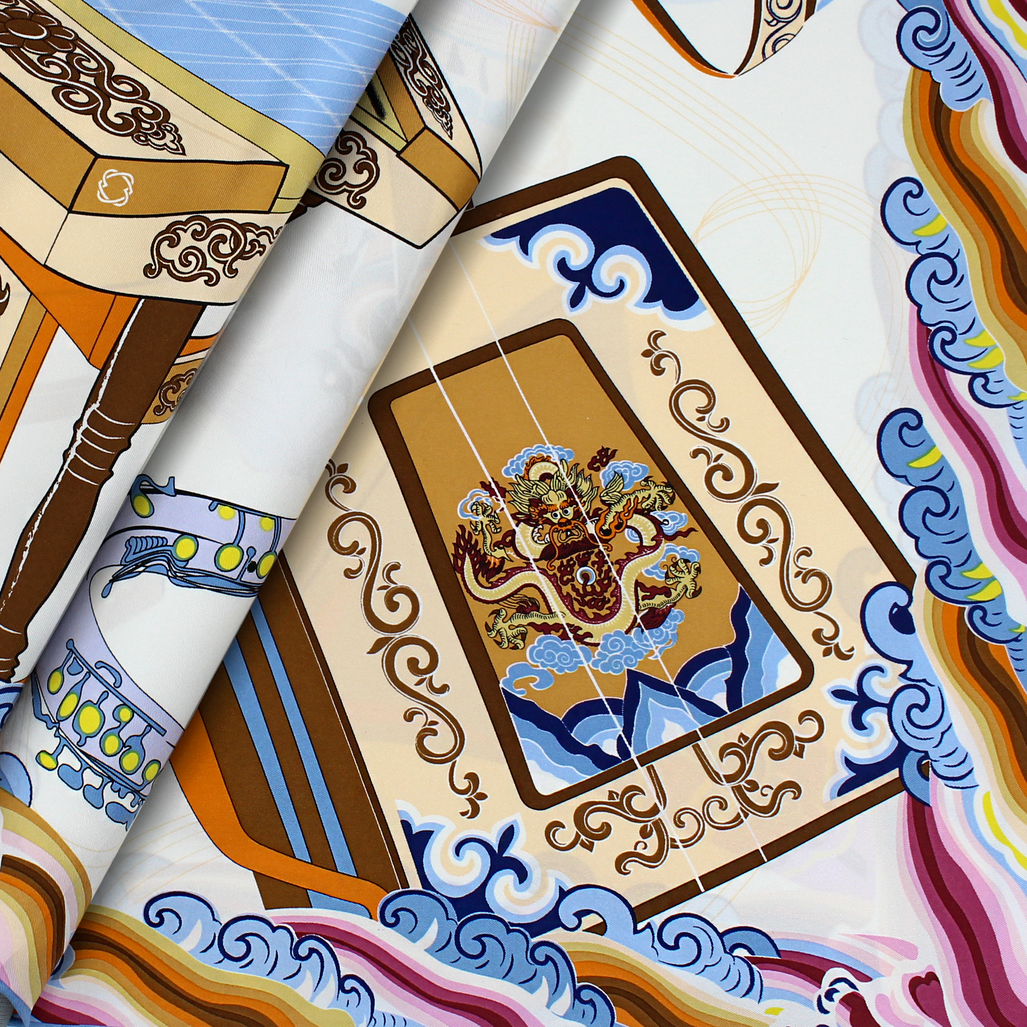 MUSIC Scarf, Beige - BAIGAL