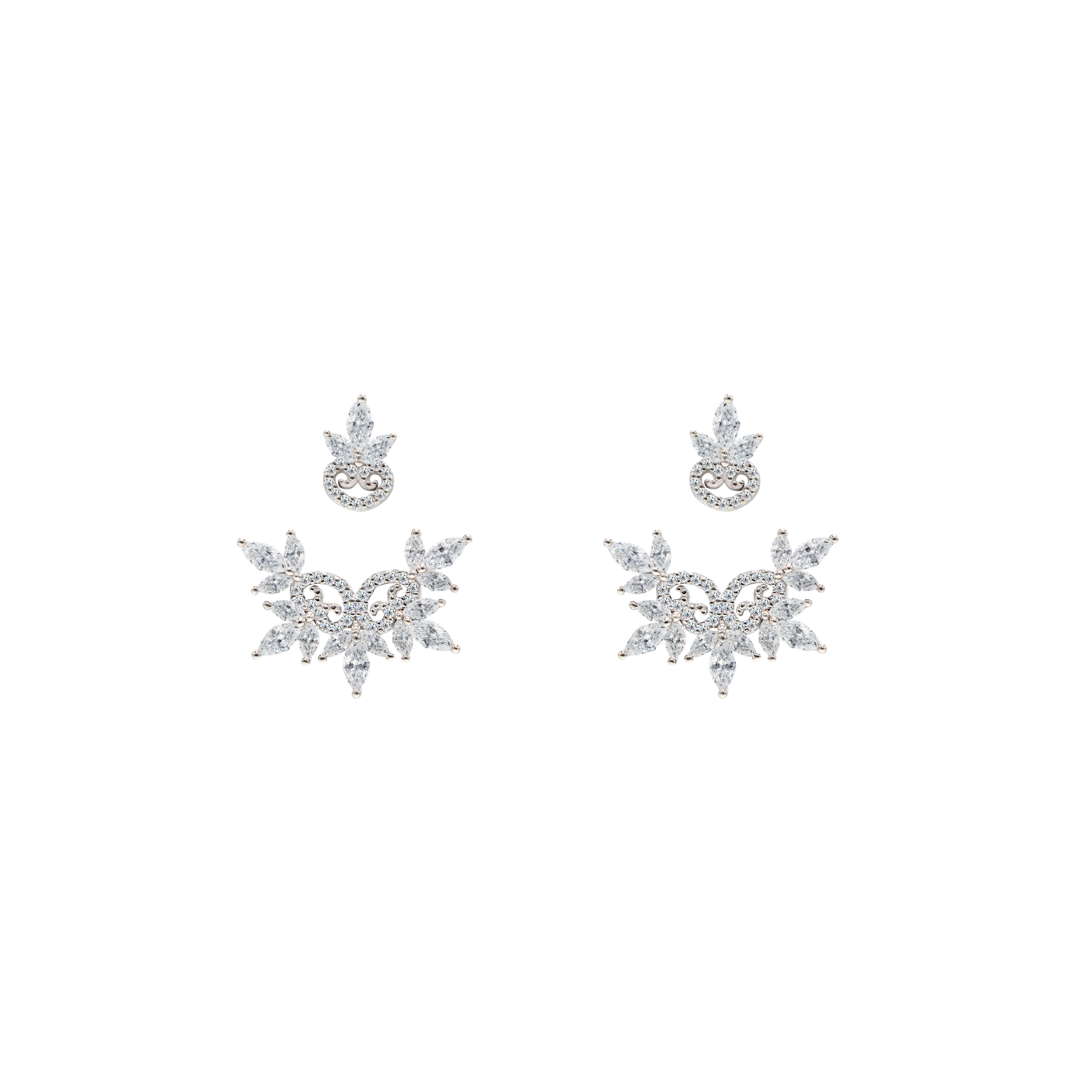 SNOWFLAKE Ear Jacket Earrings