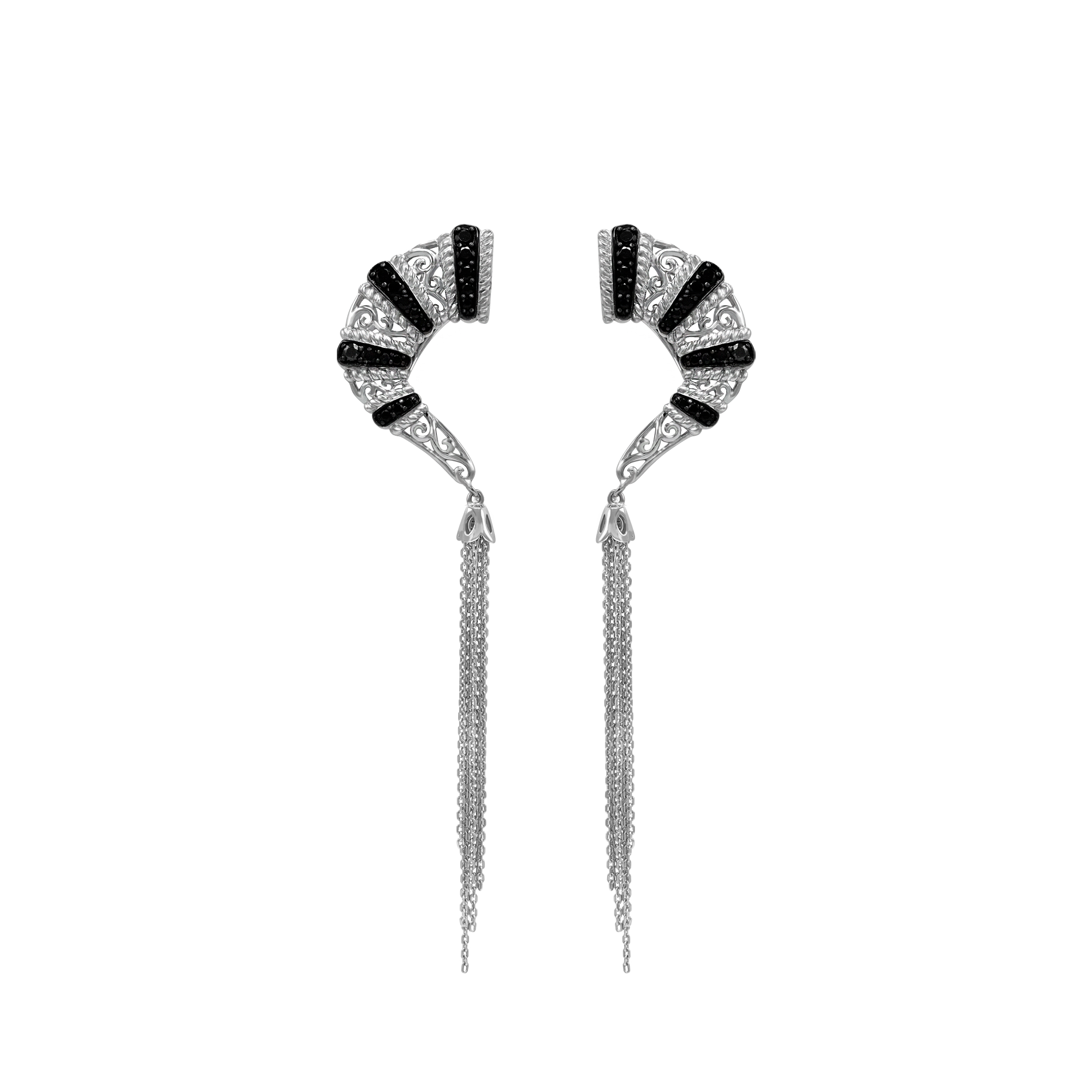 QUEEN Drop Earrings, Chains - BAIGAL