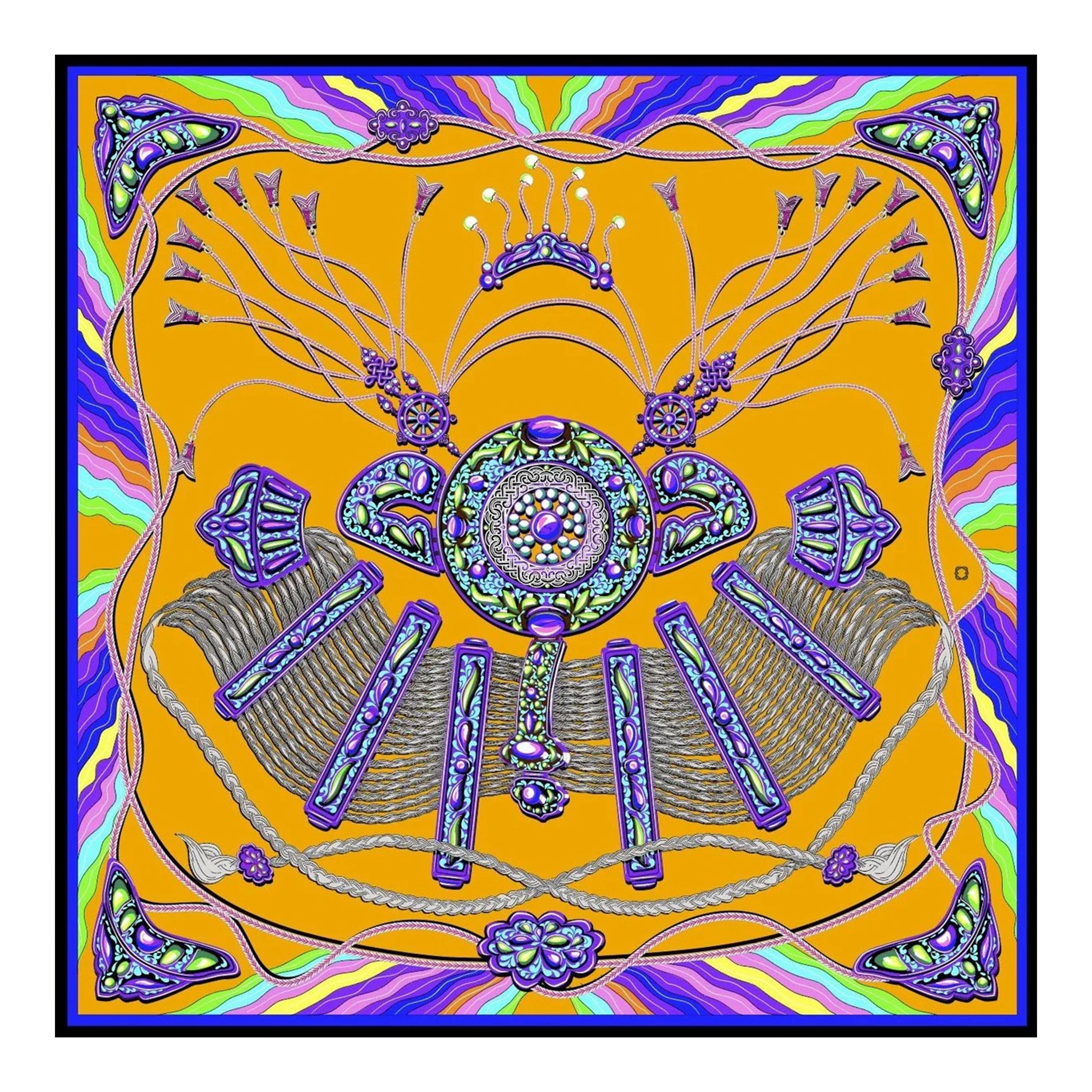 QUEEN Scarf, Orange - BAIGAL