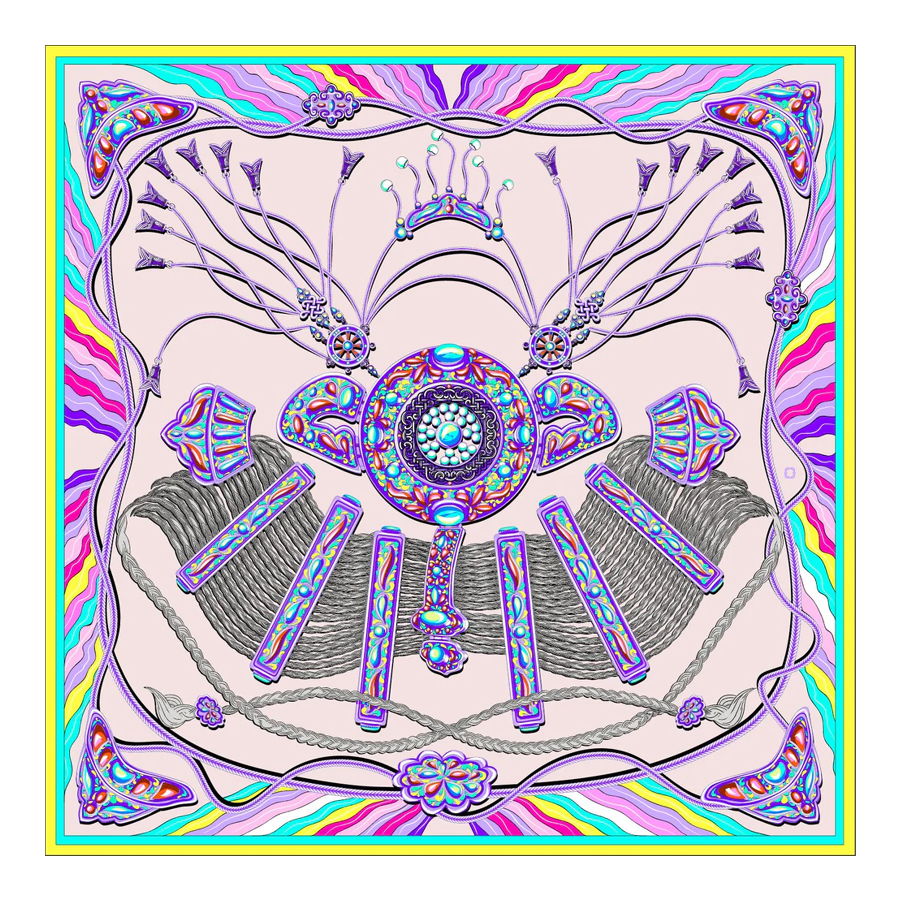 QUEEN Scarf, Light Pink