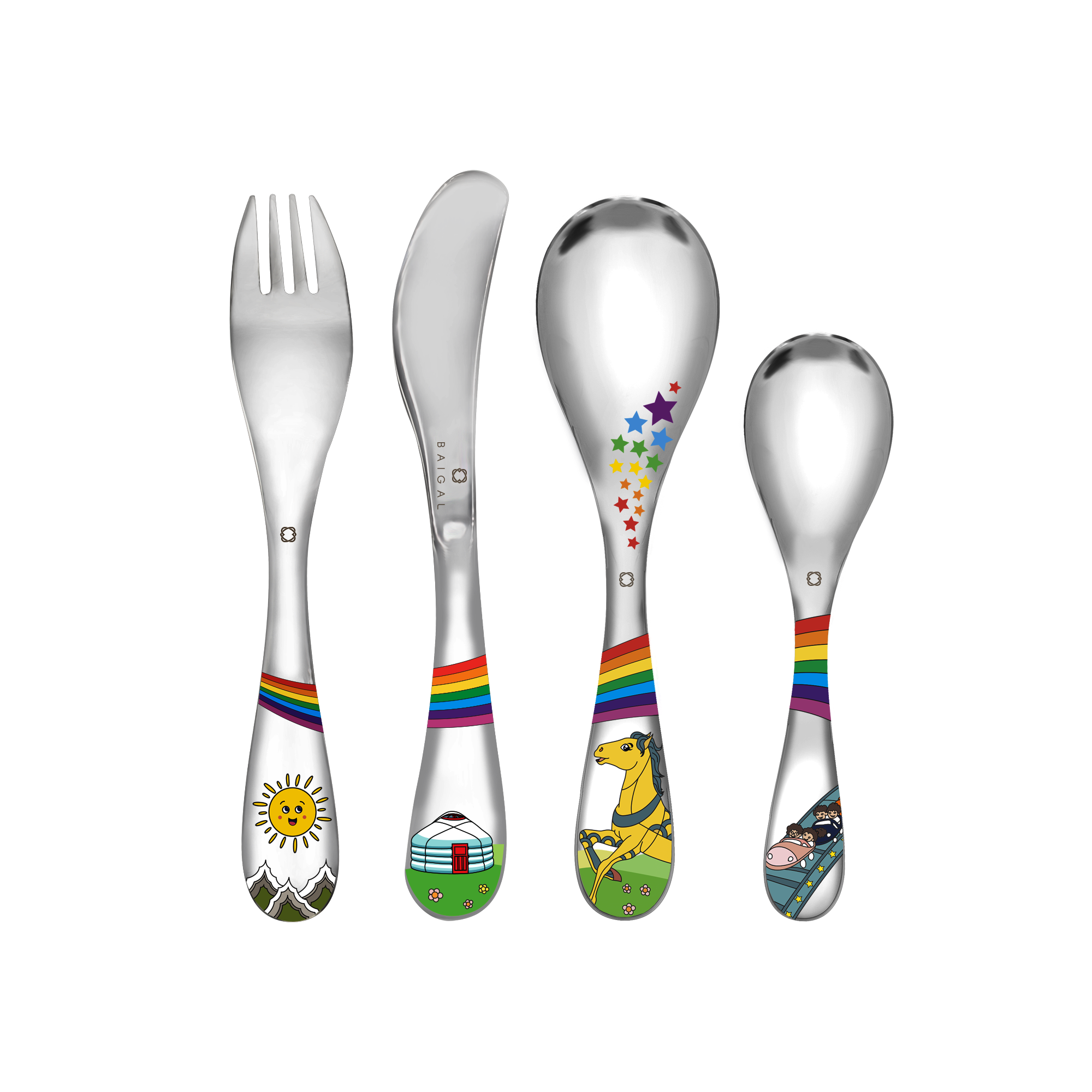 UNAGA Kids Cutlery Set