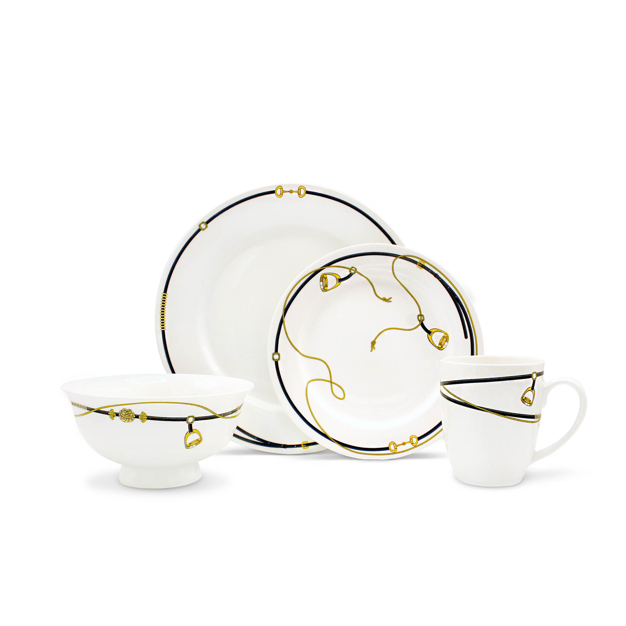 TUVURGUU Dinnerware Set for Four - BAIGAL