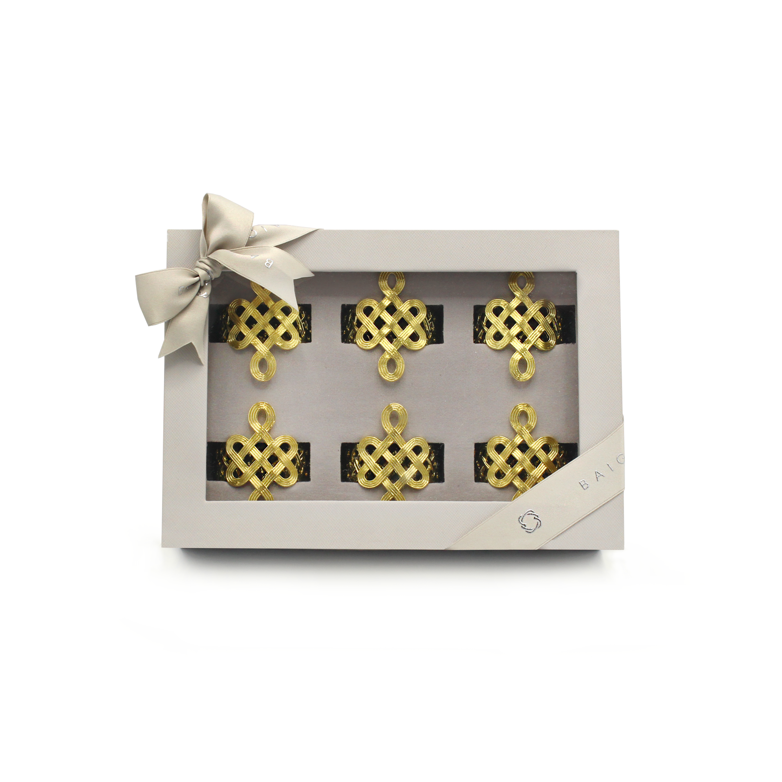 ULZII Napkin Rings, Gold