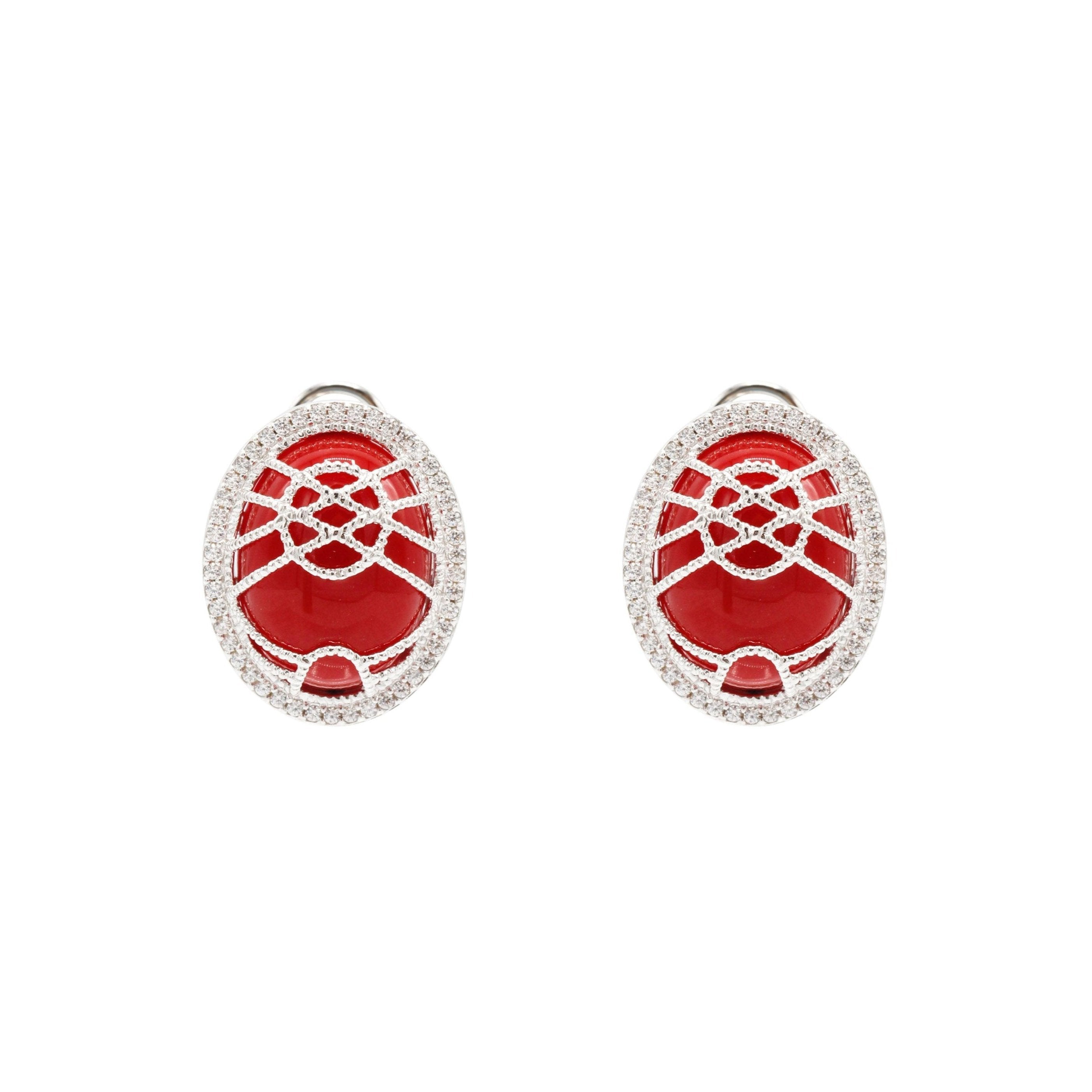 TOONOT GER Earrings, Red - BAIGAL