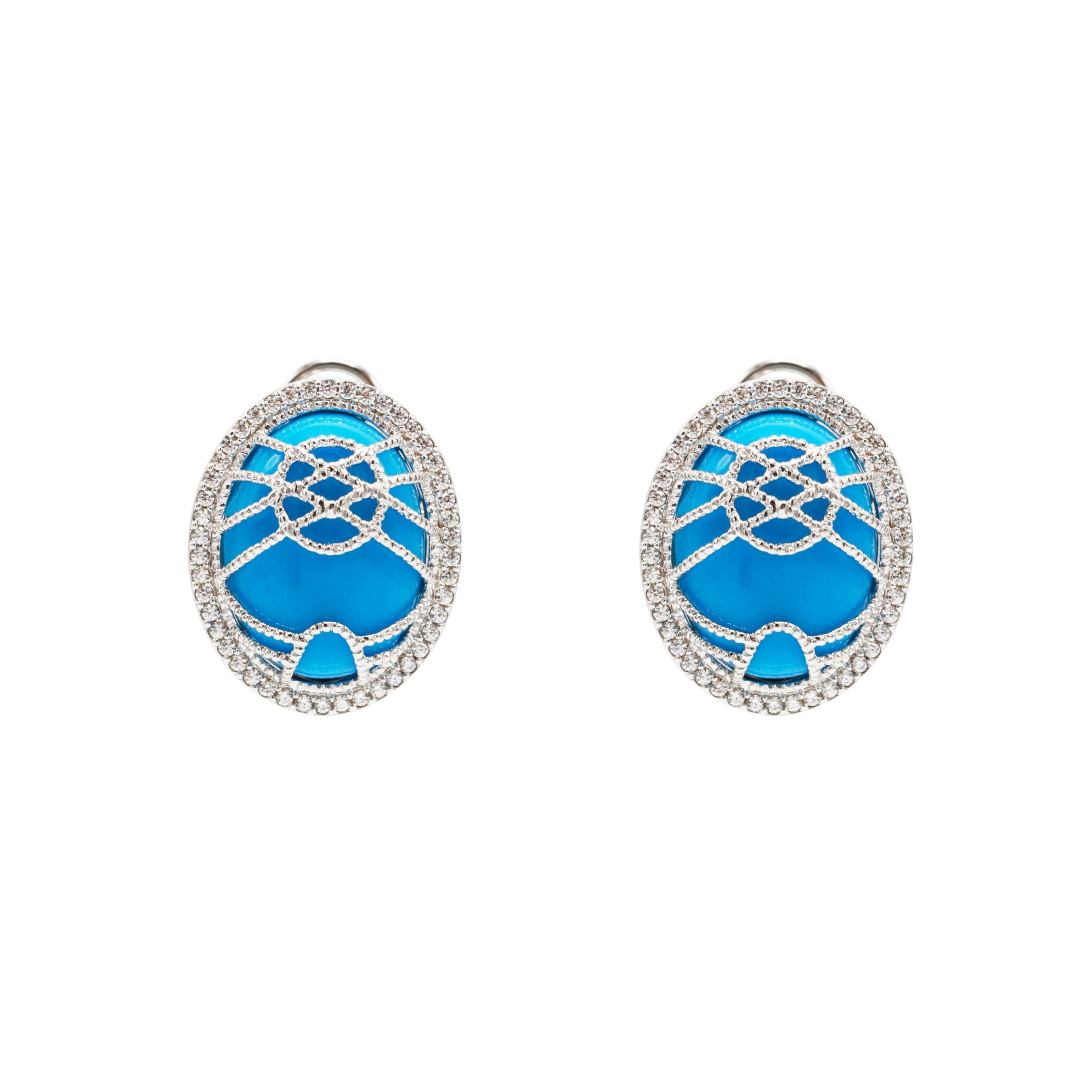 TOONOT GER Earrings, Blue - BAIGAL
