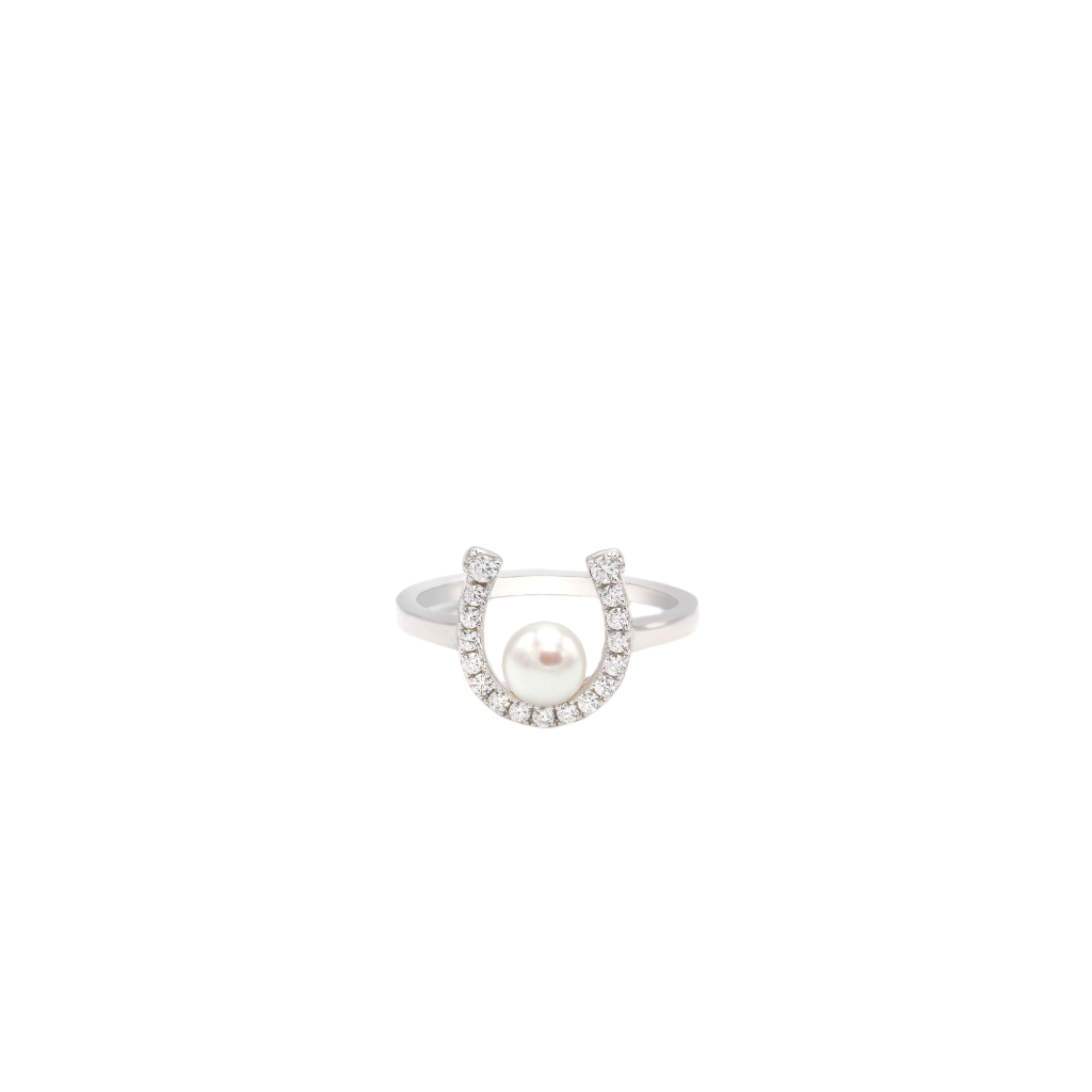 HORSESHOE Pearl Ring - BAIGAL