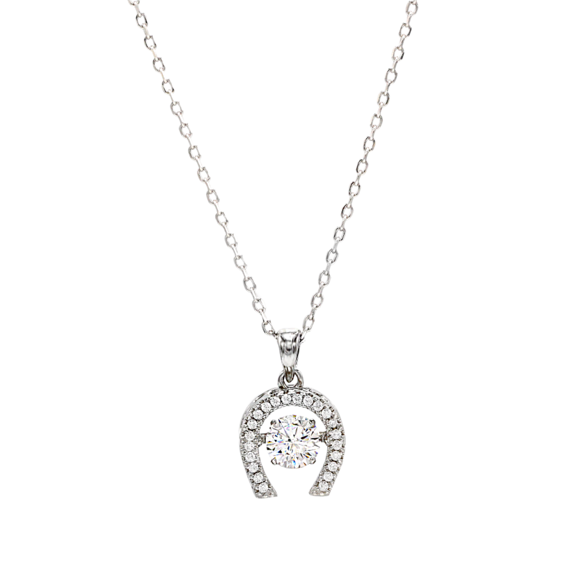 HORSESHOE Dancing Stone Necklace - BAIGAL