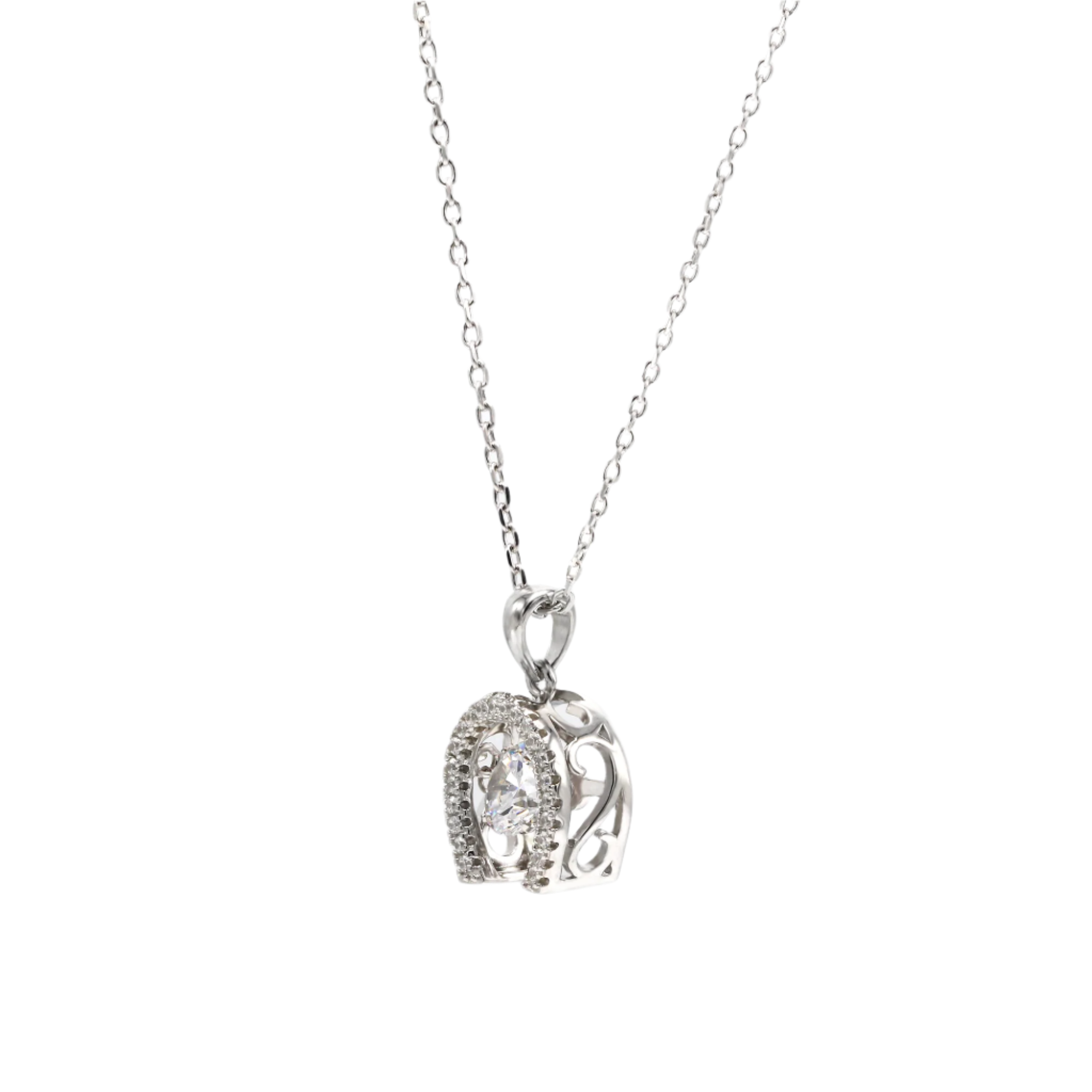 HORSESHOE Dancing Stone Necklace - BAIGAL