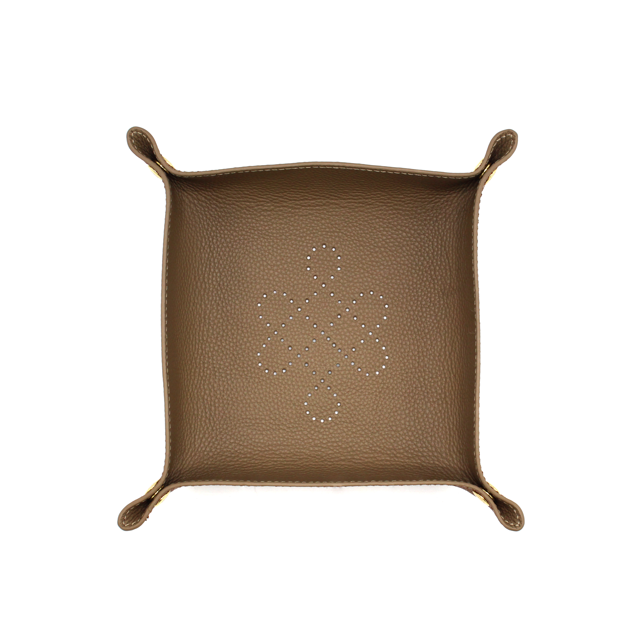 ULZII Leather Valet Tray, Brown - BAIGAL