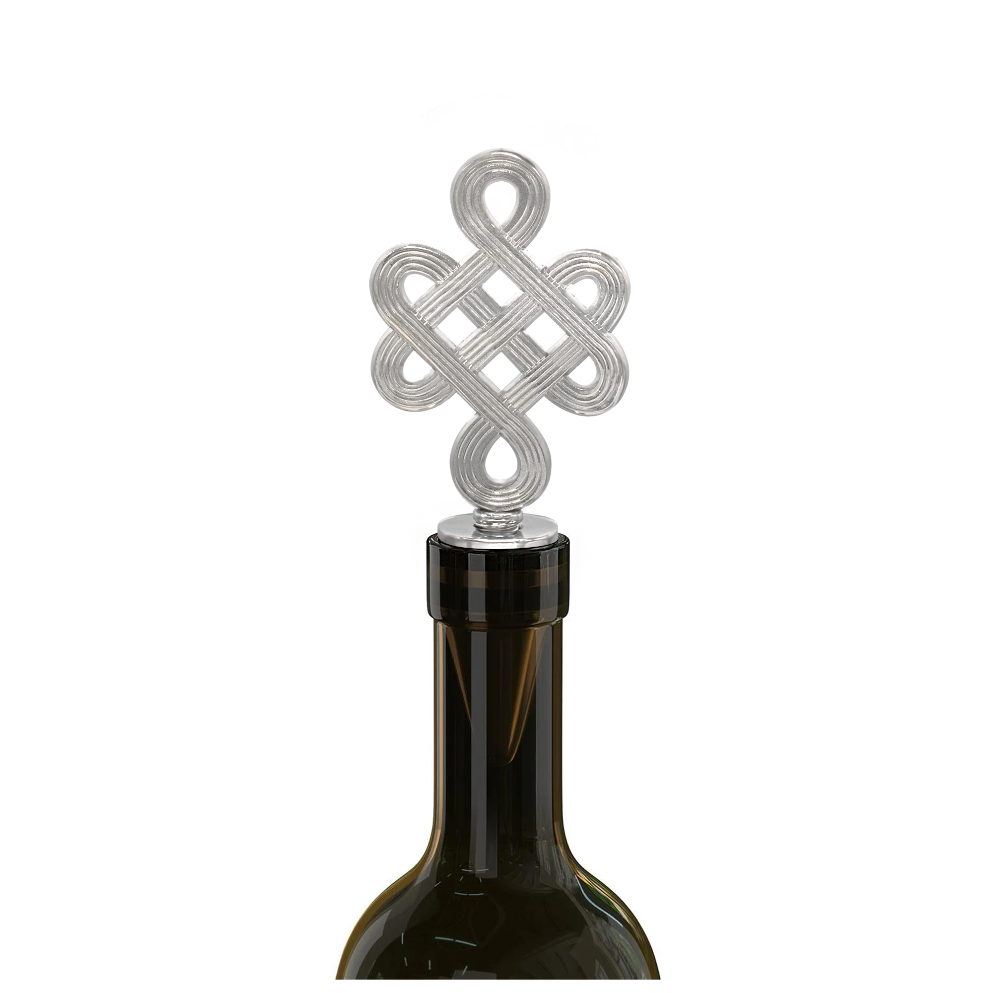 ULZII Wine Stopper, Silver - BAIGAL
