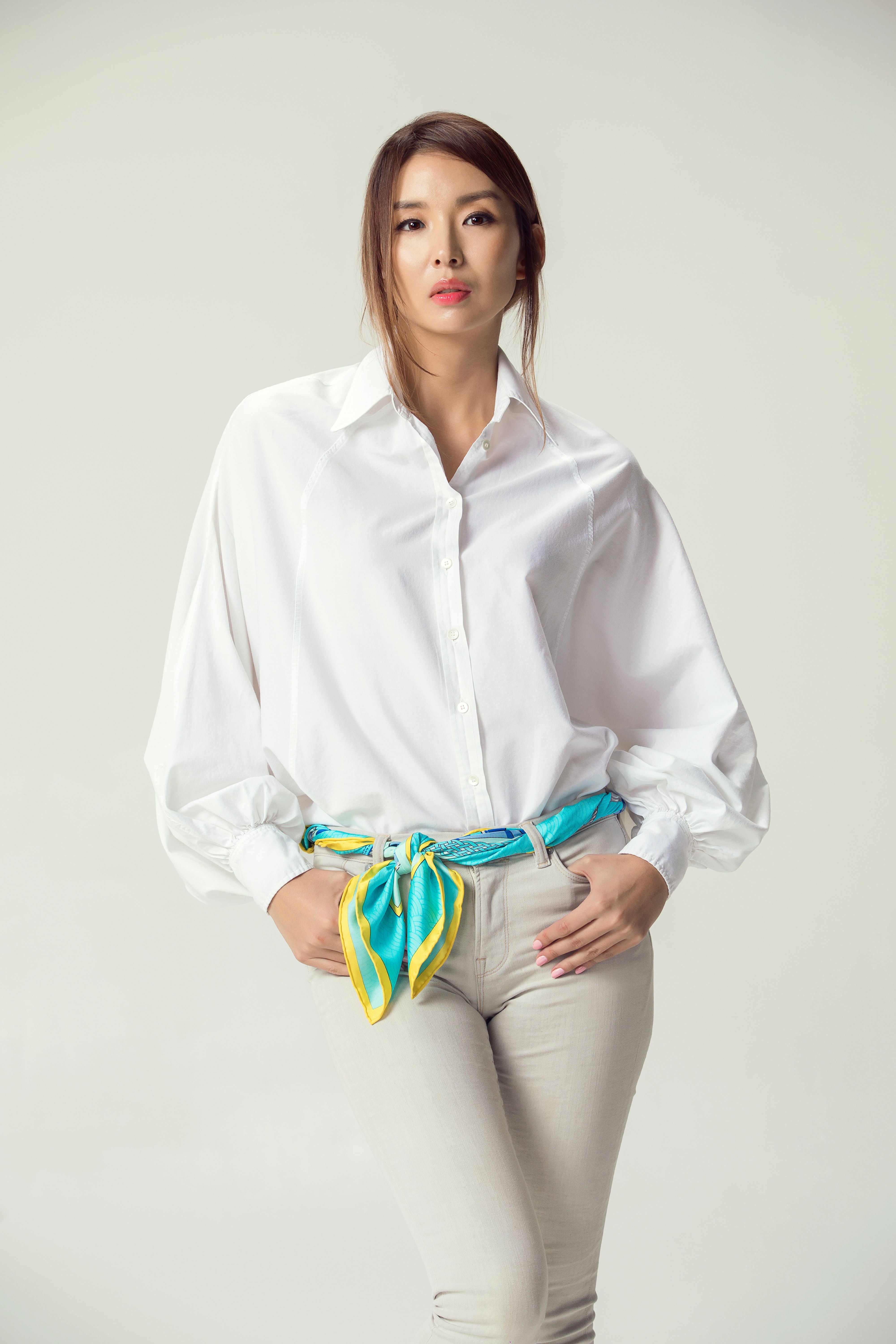 TUVURGUU Scarf, Large, Light Blue - BAIGAL