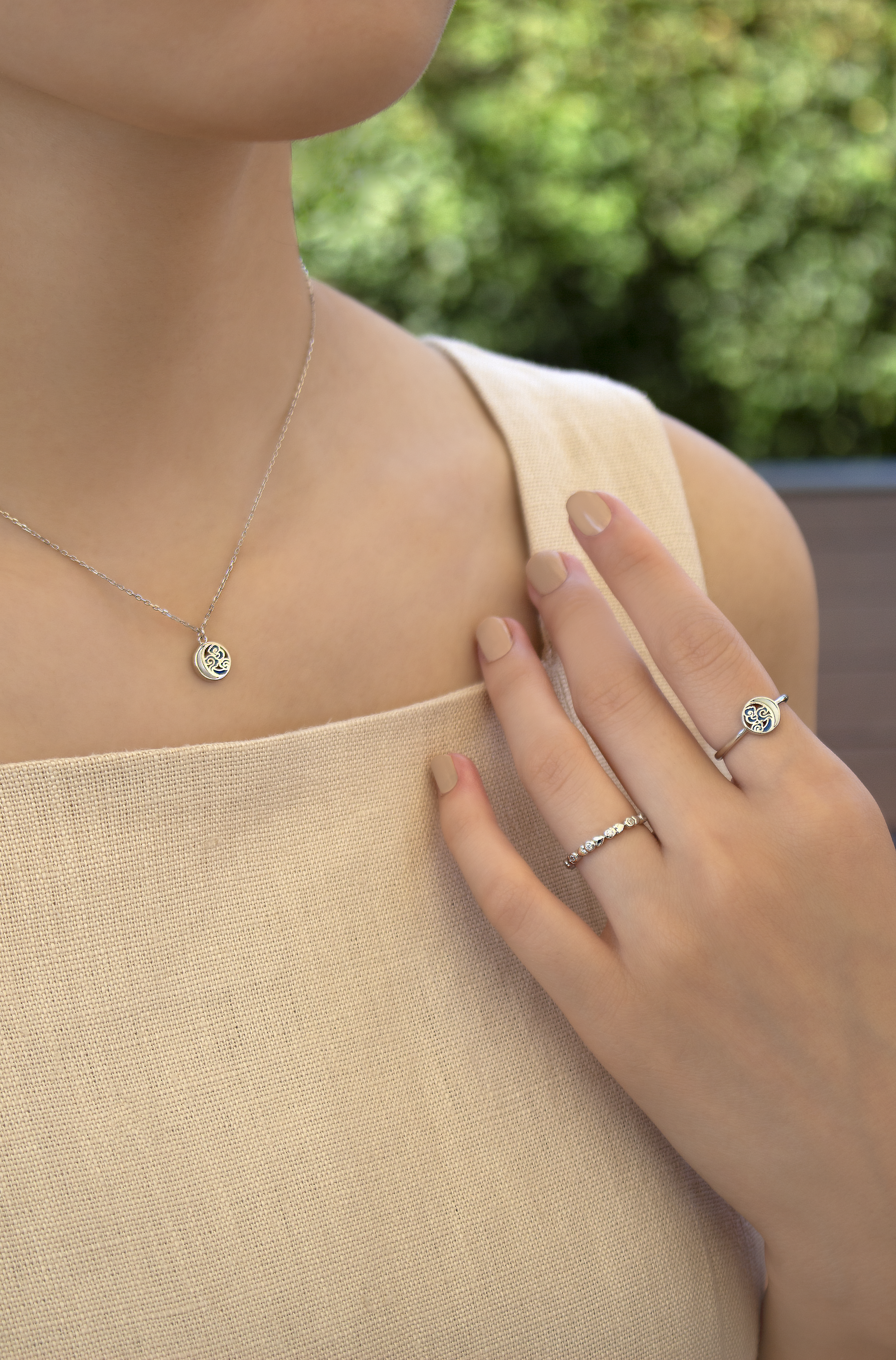 CLOUD Stud Necklace