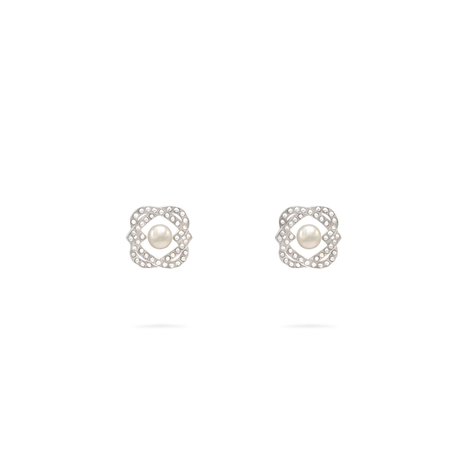 BAIGAL Multi Pearl Stud Earrings - BAIGAL