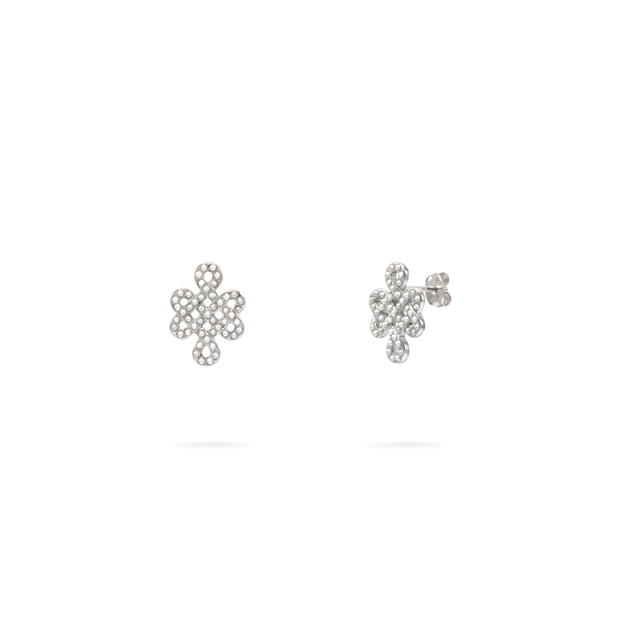 ULZII Multi Pearl Stud Earrings - BAIGAL