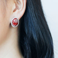 TOONOT GER Earrings, Red Agate