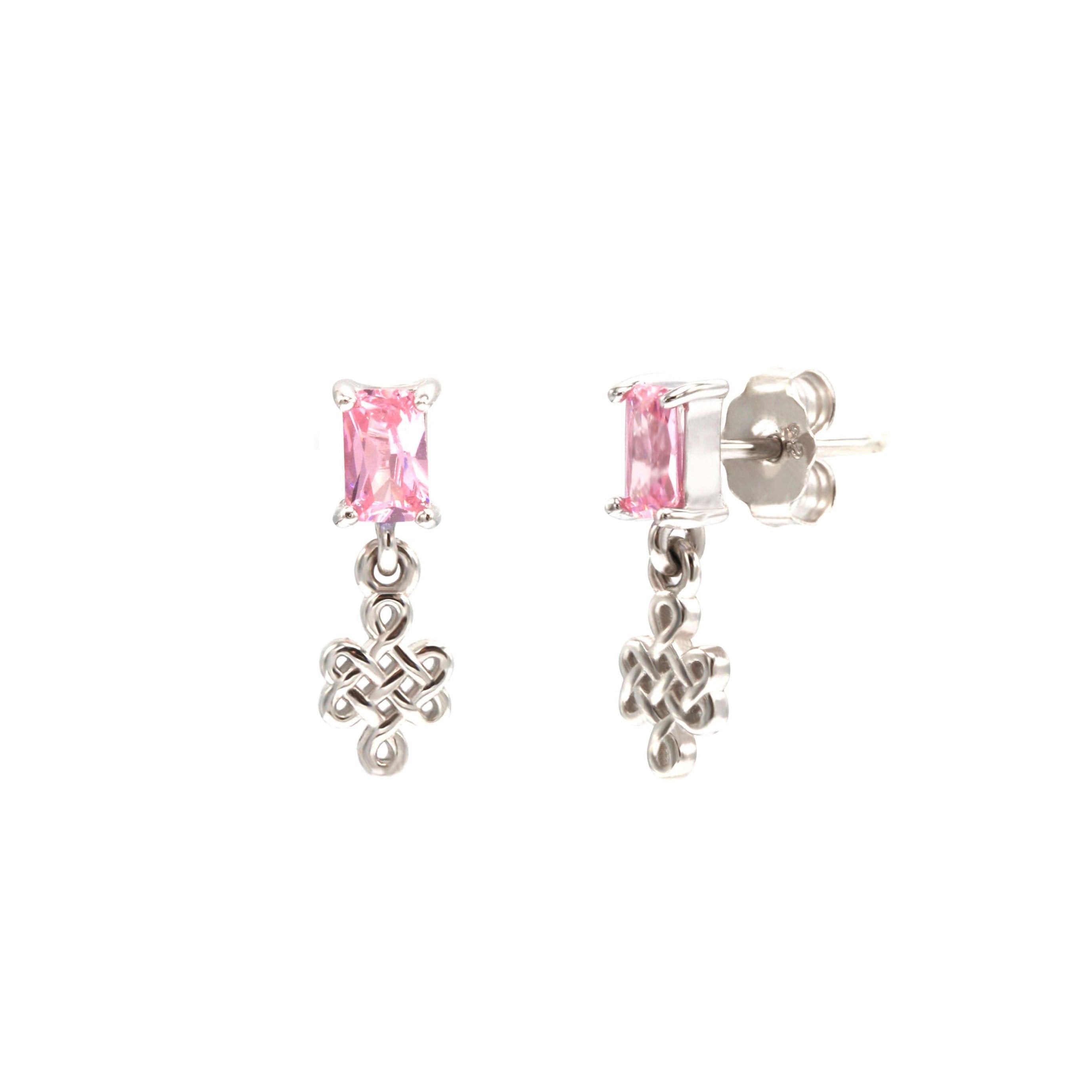 ULZII Drop Earrings, Pink