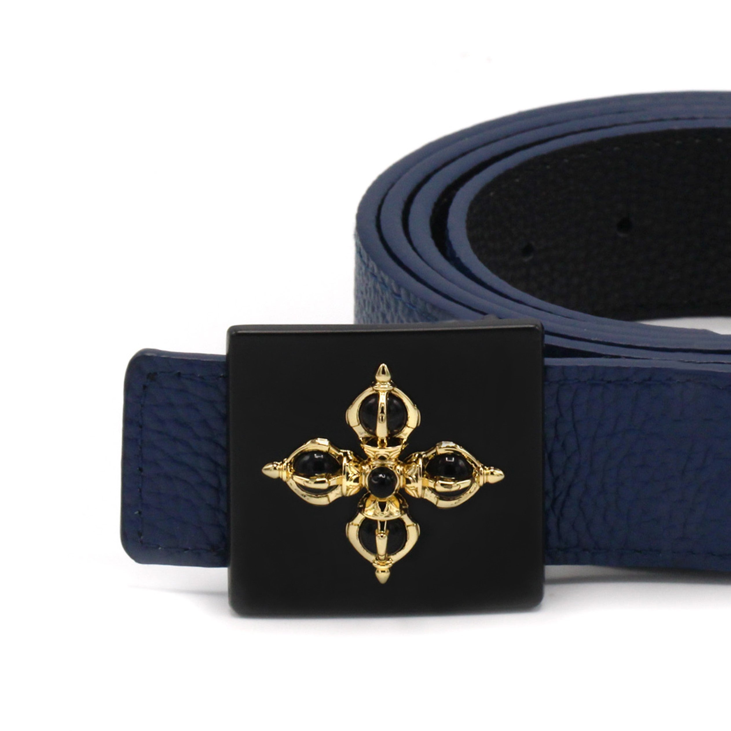 OCHIR Men's Reversible Belt, Black & Navy