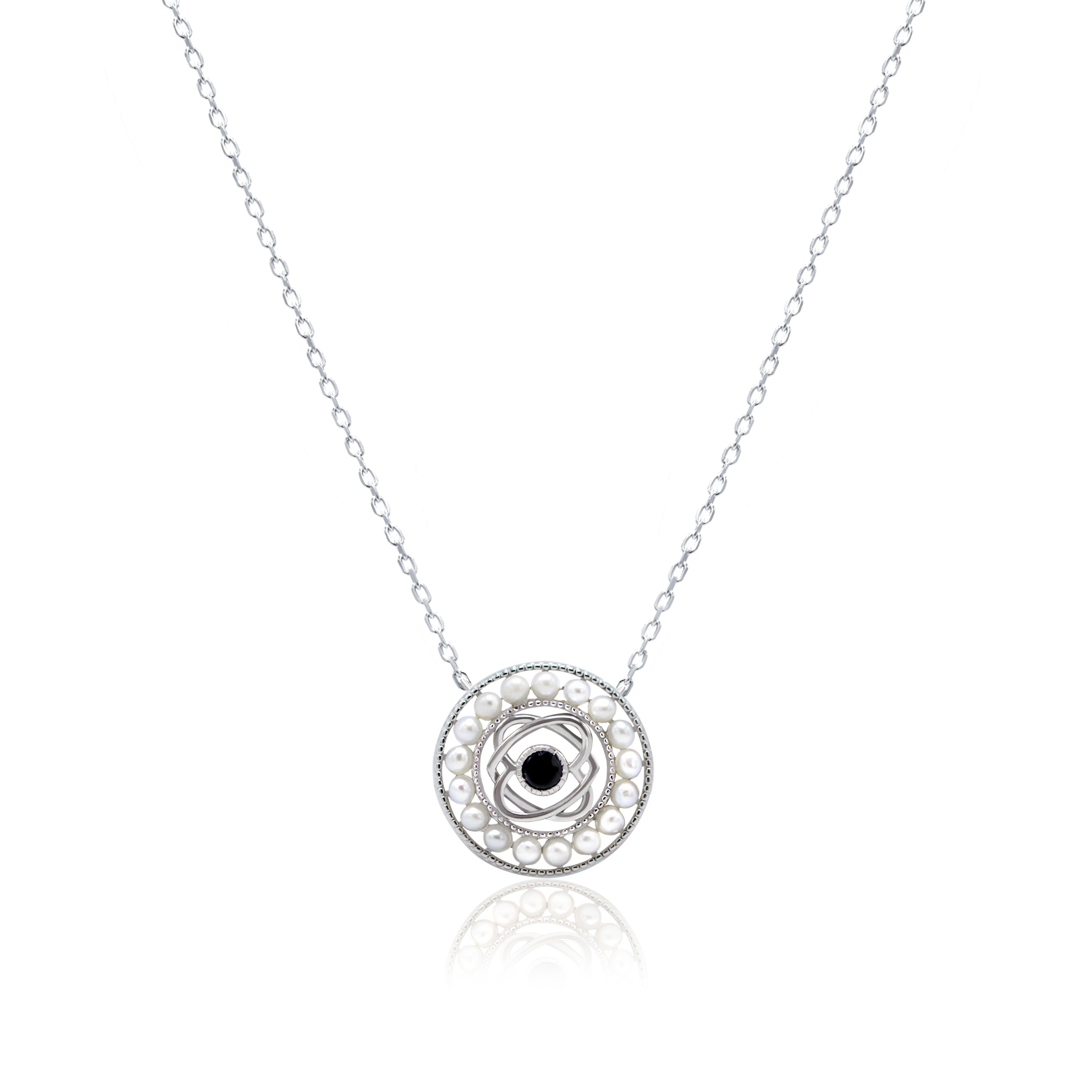 BAIGAL Pearl Halo Necklace - BAIGAL