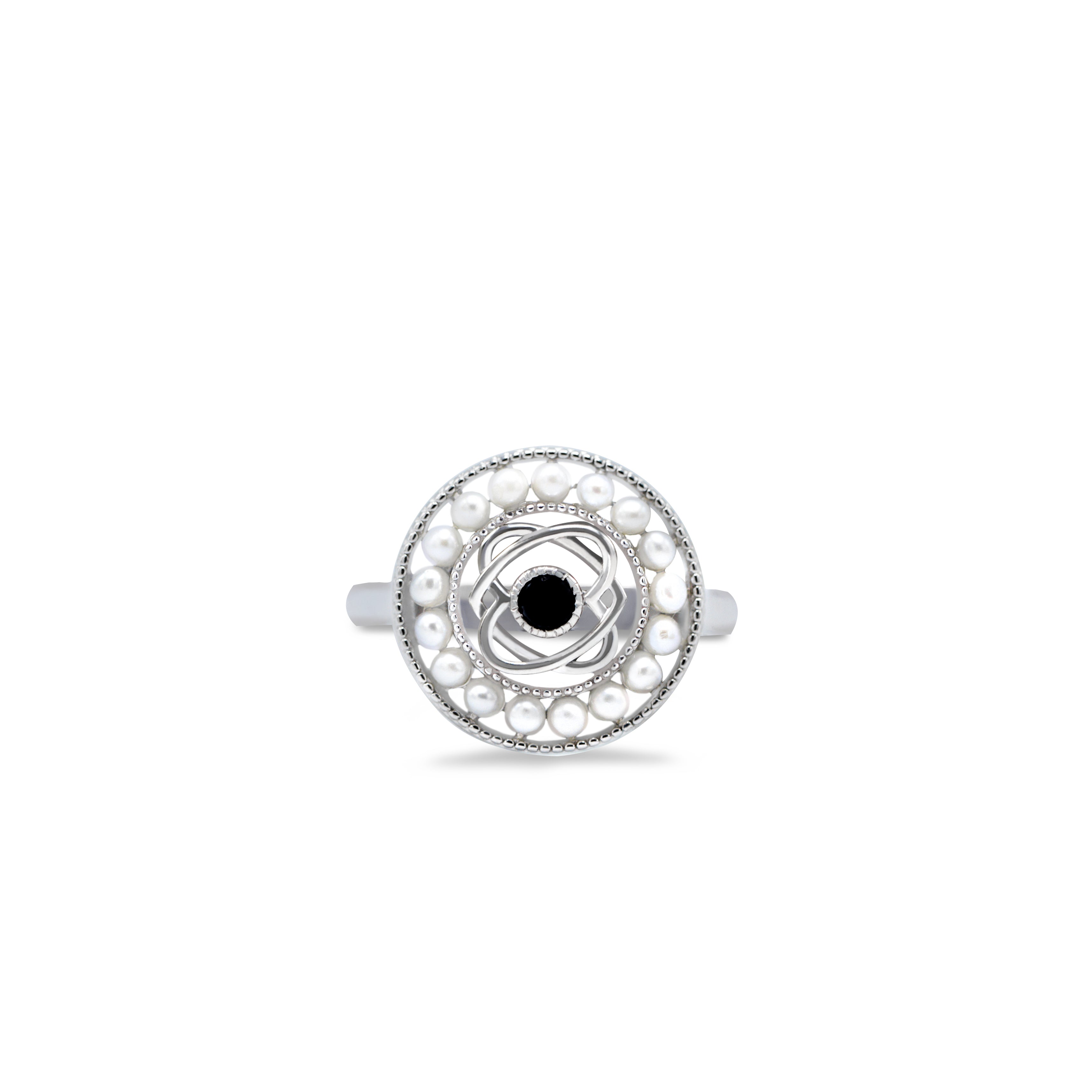 BAIGAL Pearl Halo Ring - BAIGAL