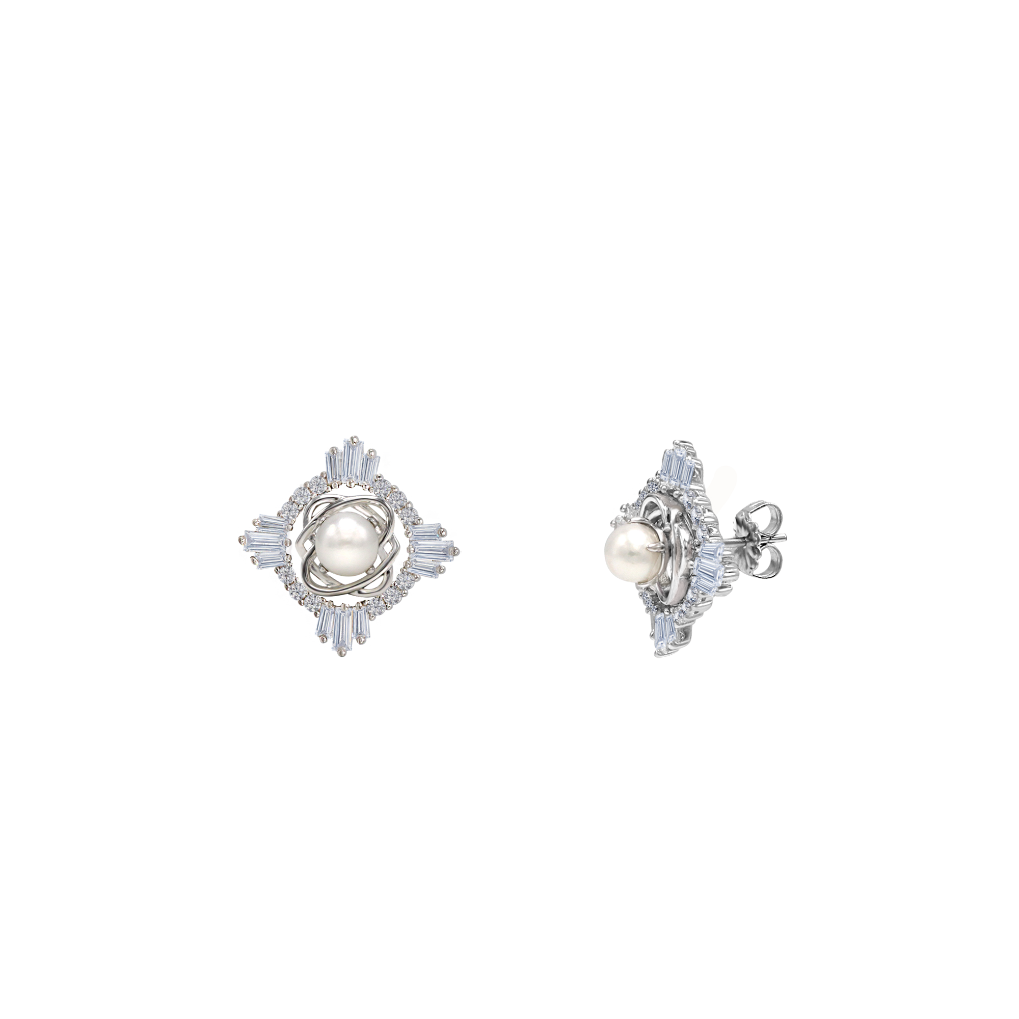 BAIGAL Crowned Stud Earrings