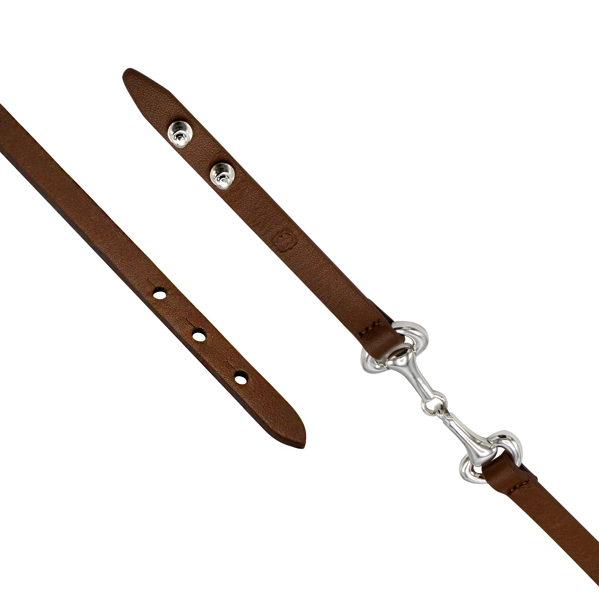 TUVURGUU Horse Bit Leather Bracelet, Brown