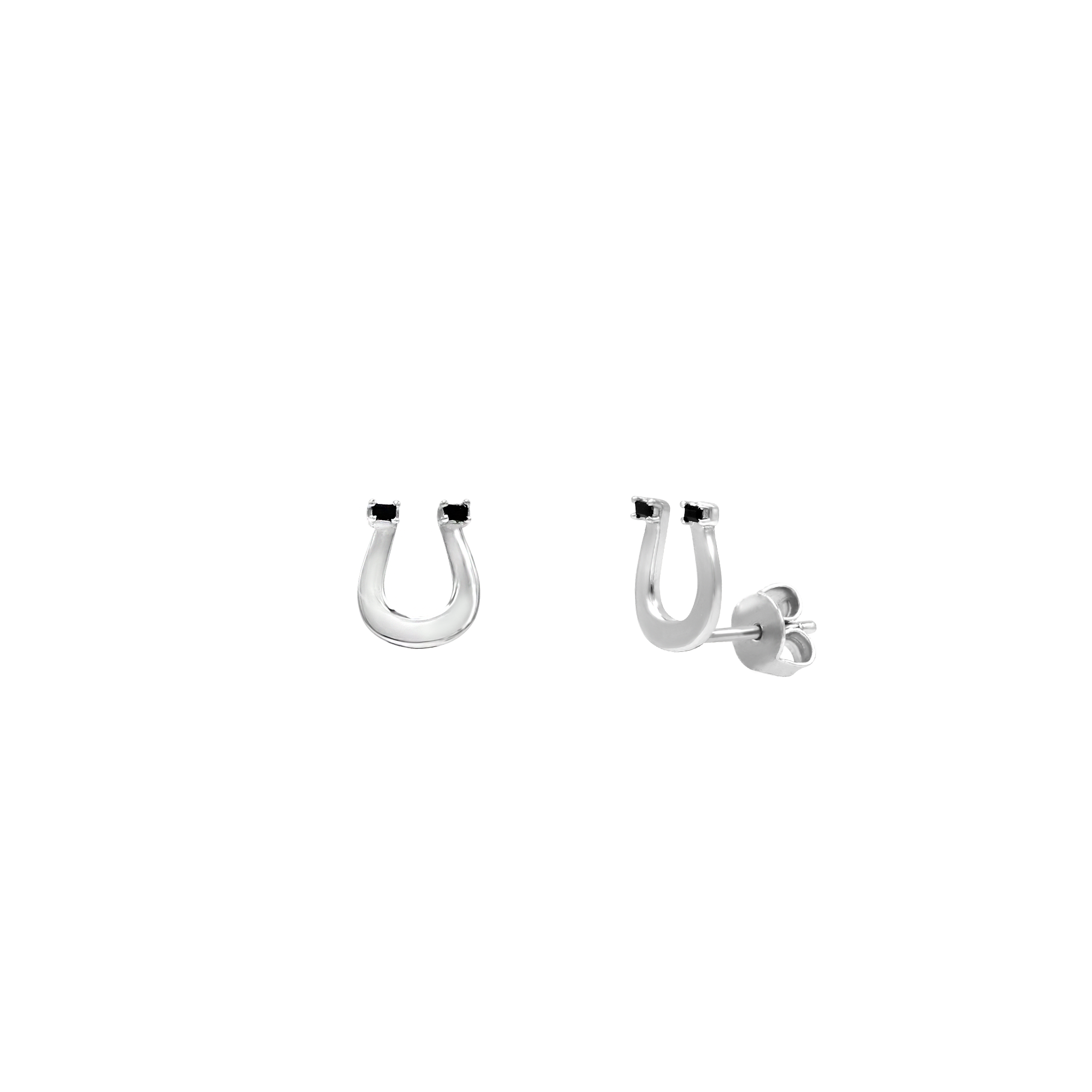 HORSESHOE Stud Earrings - BAIGAL