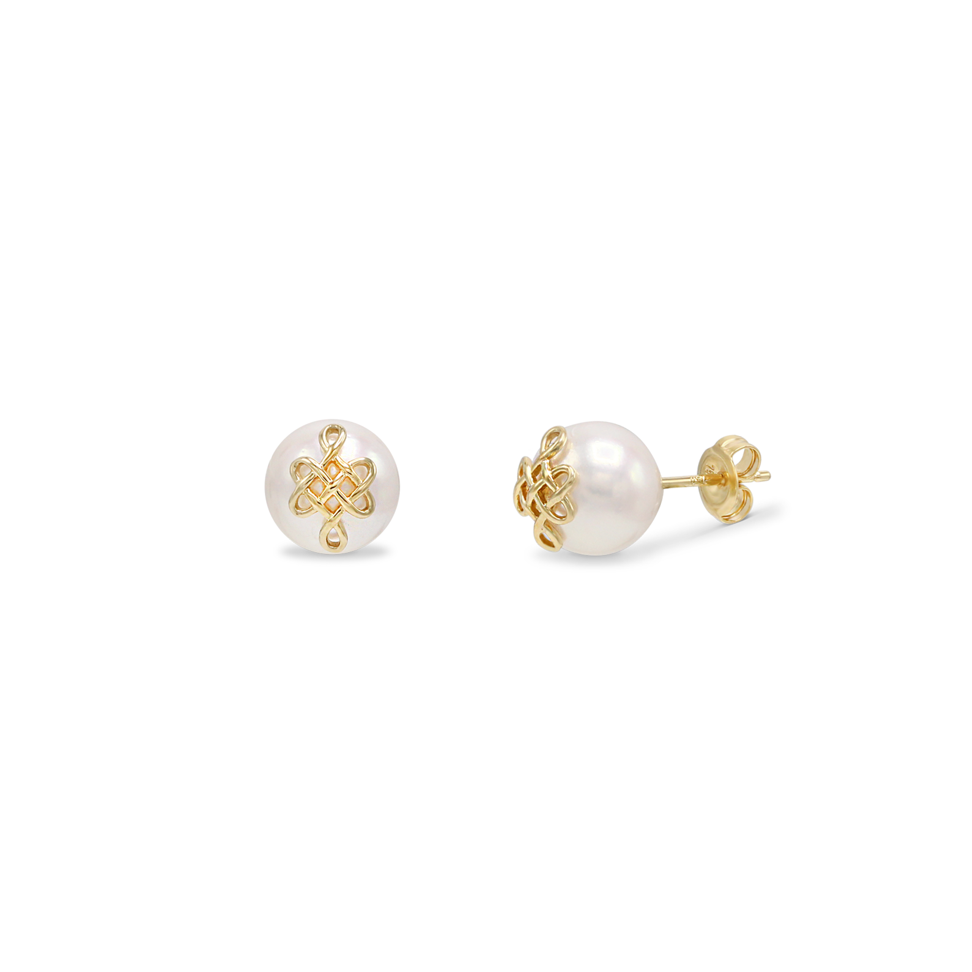 ULZII Akoya Pearl Stud Earrings - BAIGAL