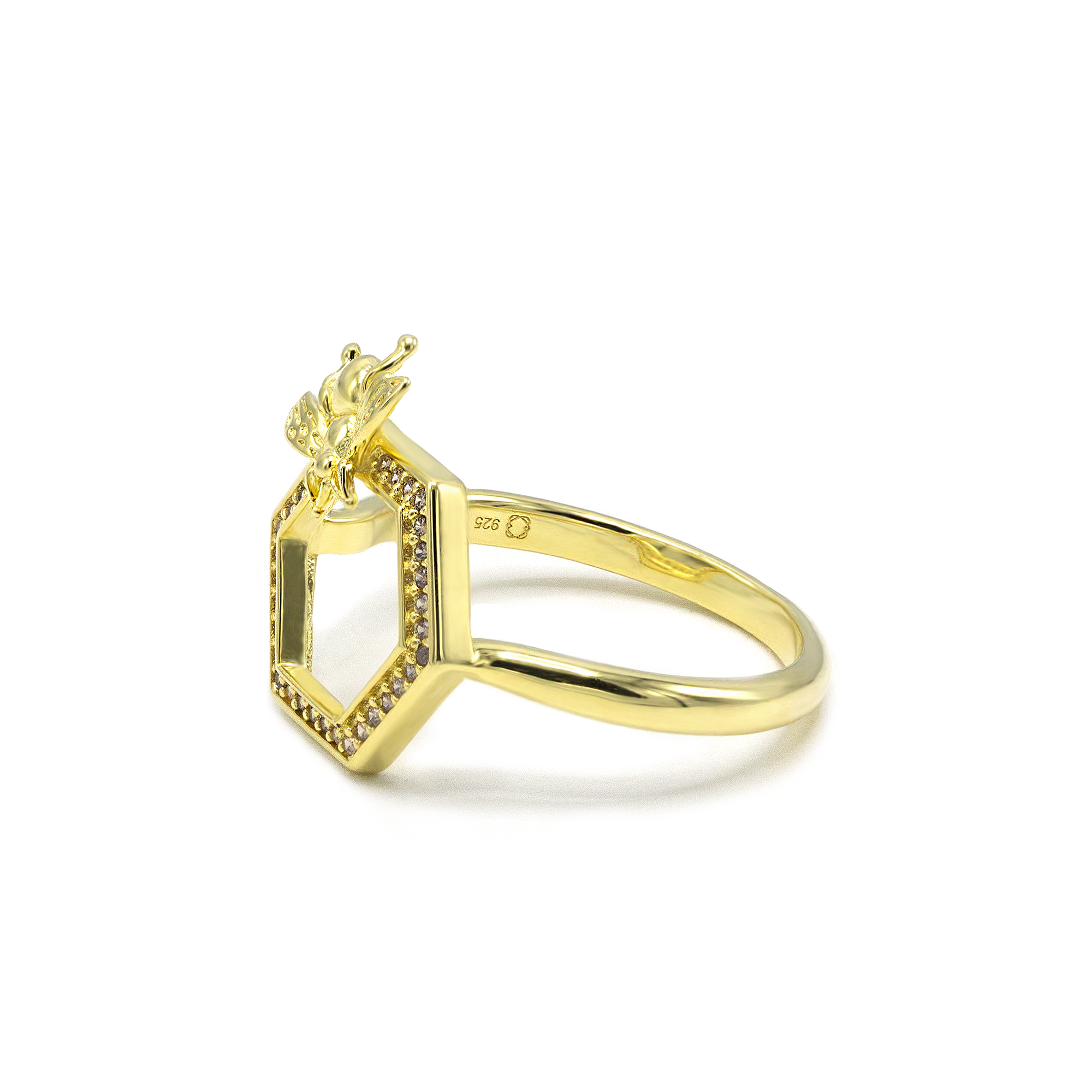 BEE Hexagon Ring - BAIGAL