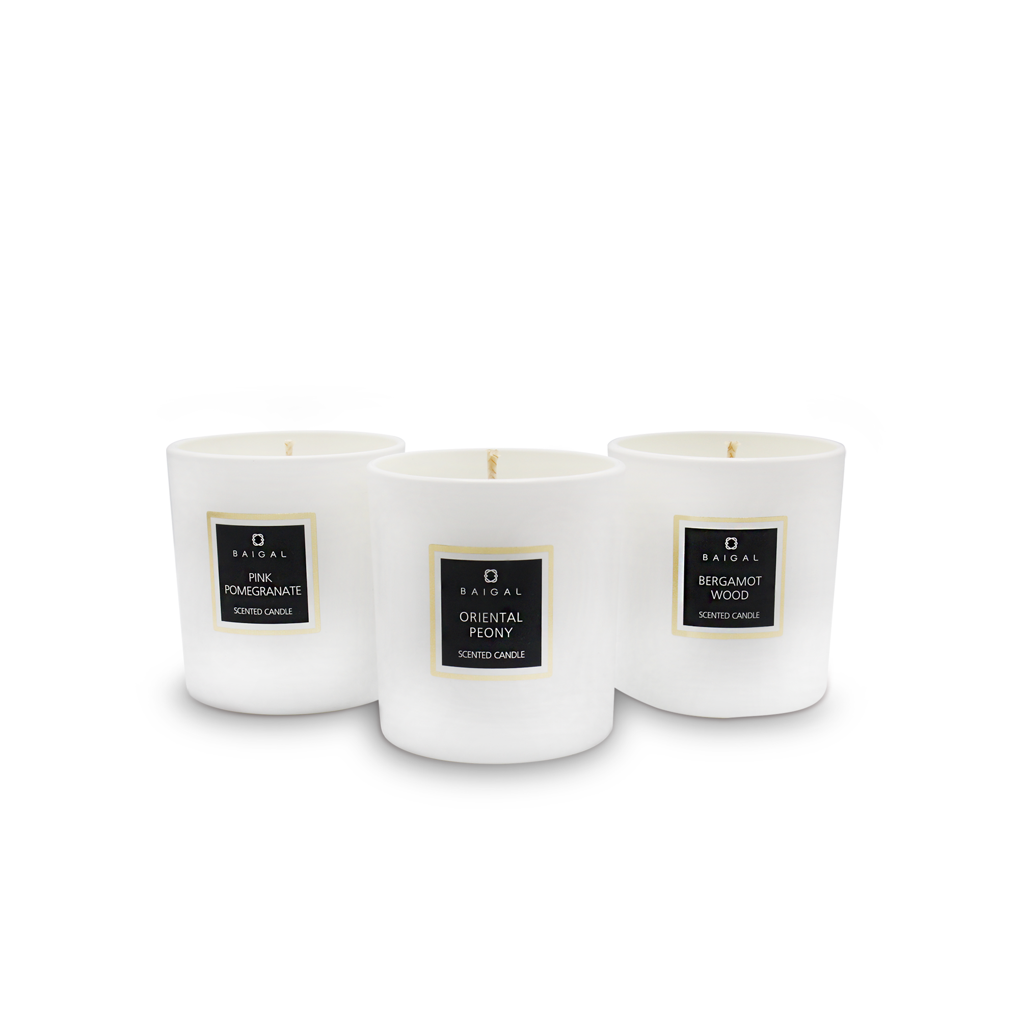 BAIGAL Scented Candles, Set of Three