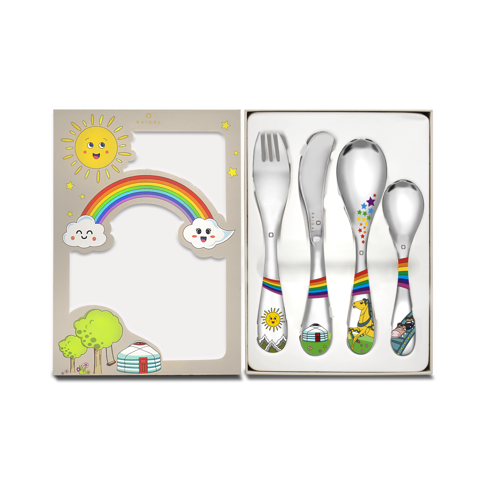 UNAGA Kids Cutlery Set