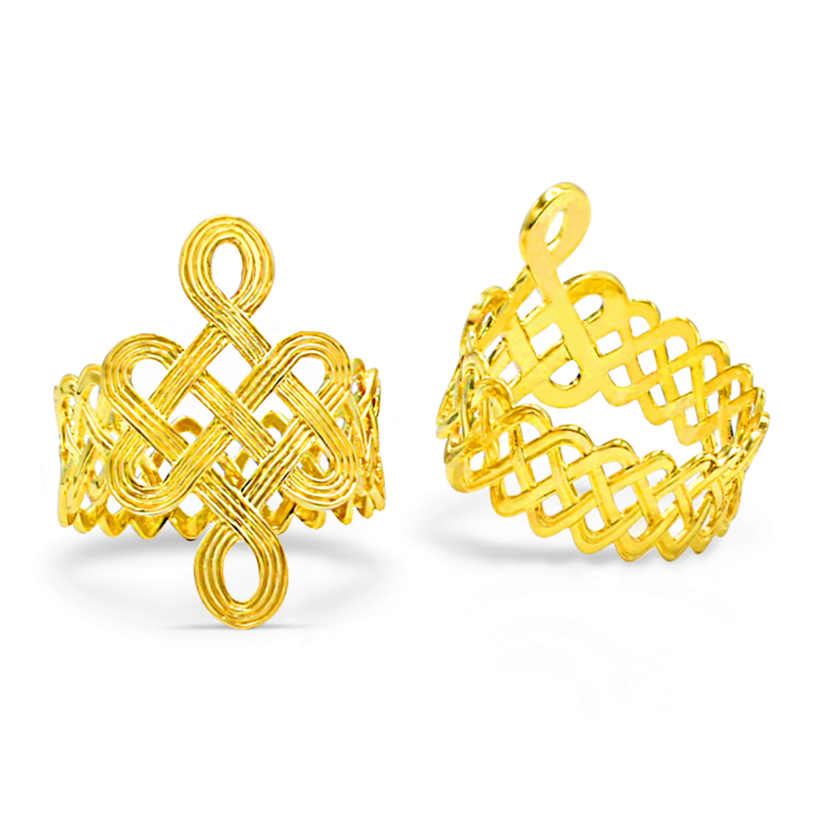 ULZII collection - ULZII Napkin Rings, Gold | BAIGAL