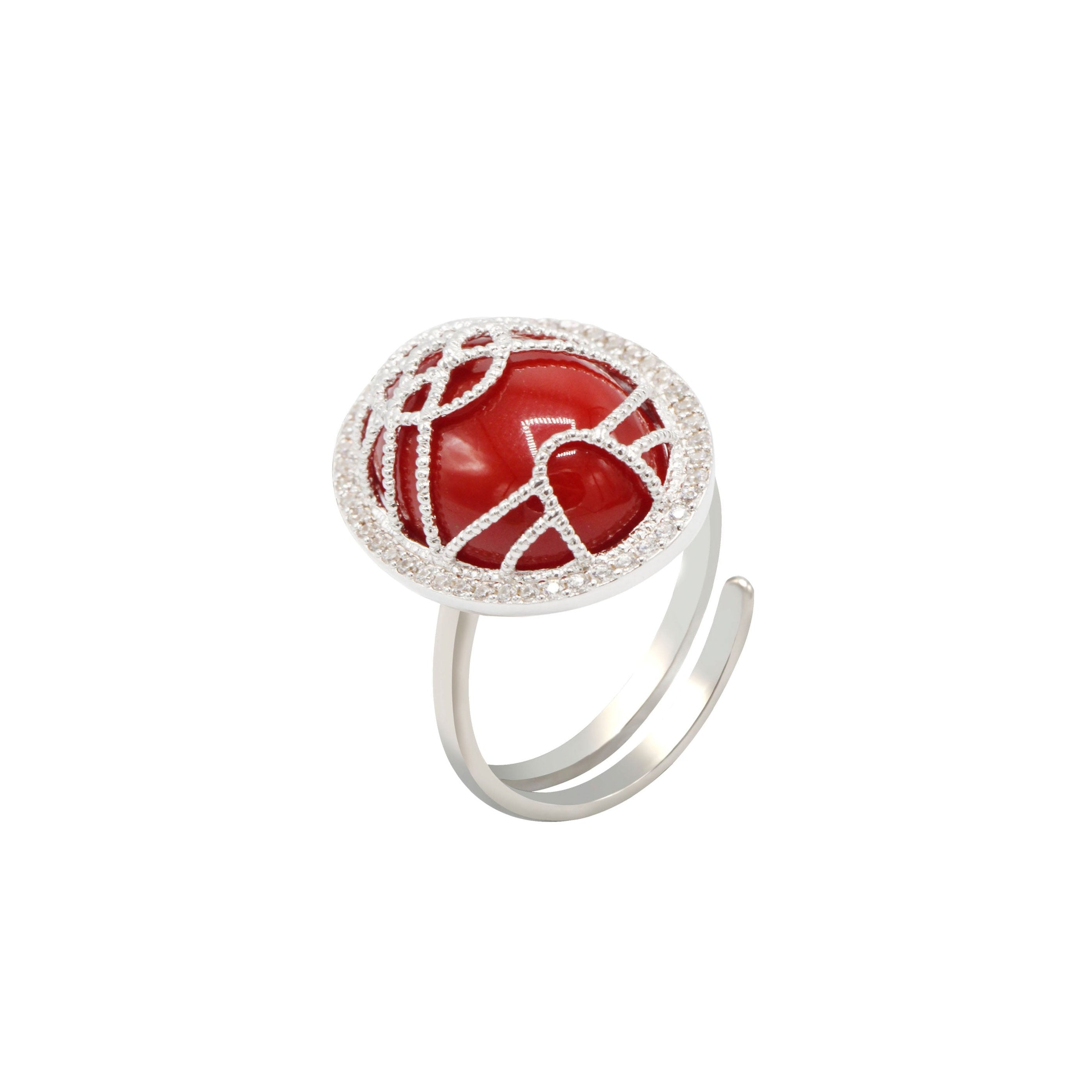 TOONOT GER Ring, Red Agate