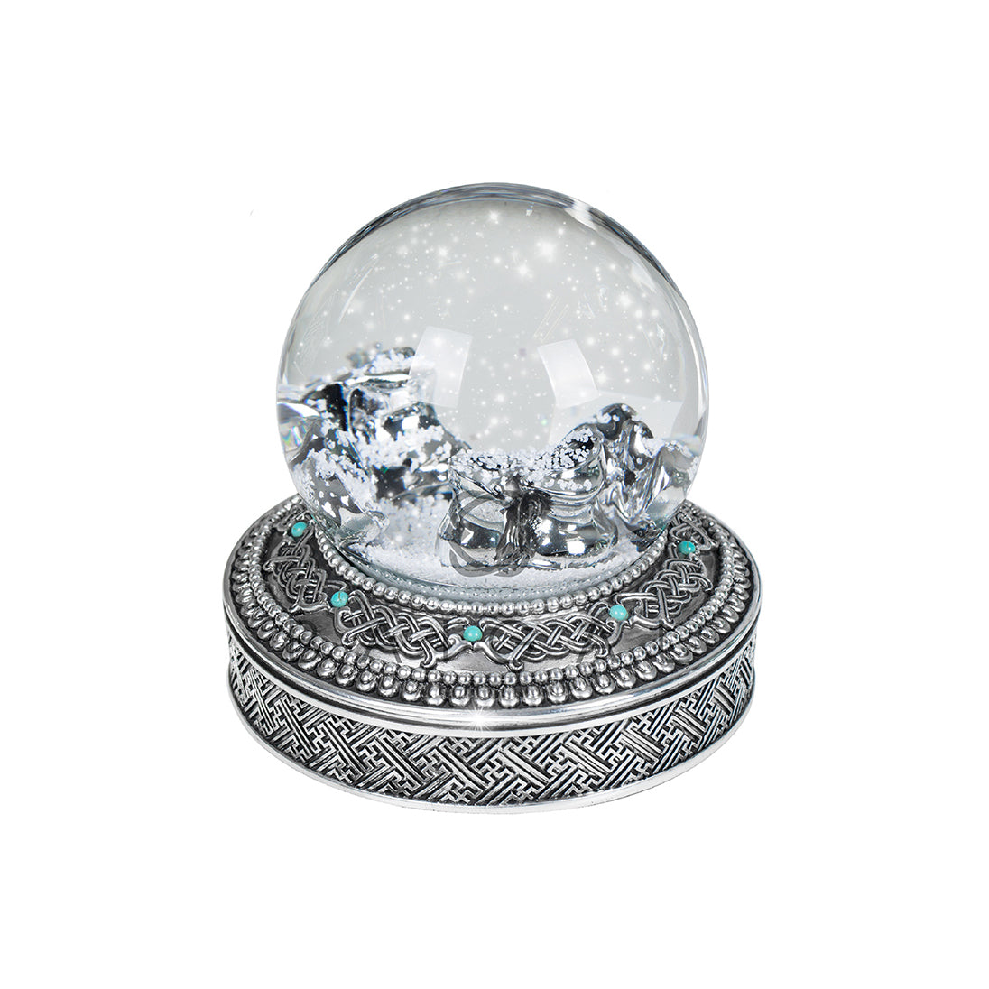 DURVUN BERKH Snow Globe, Stationary Charms, Silver