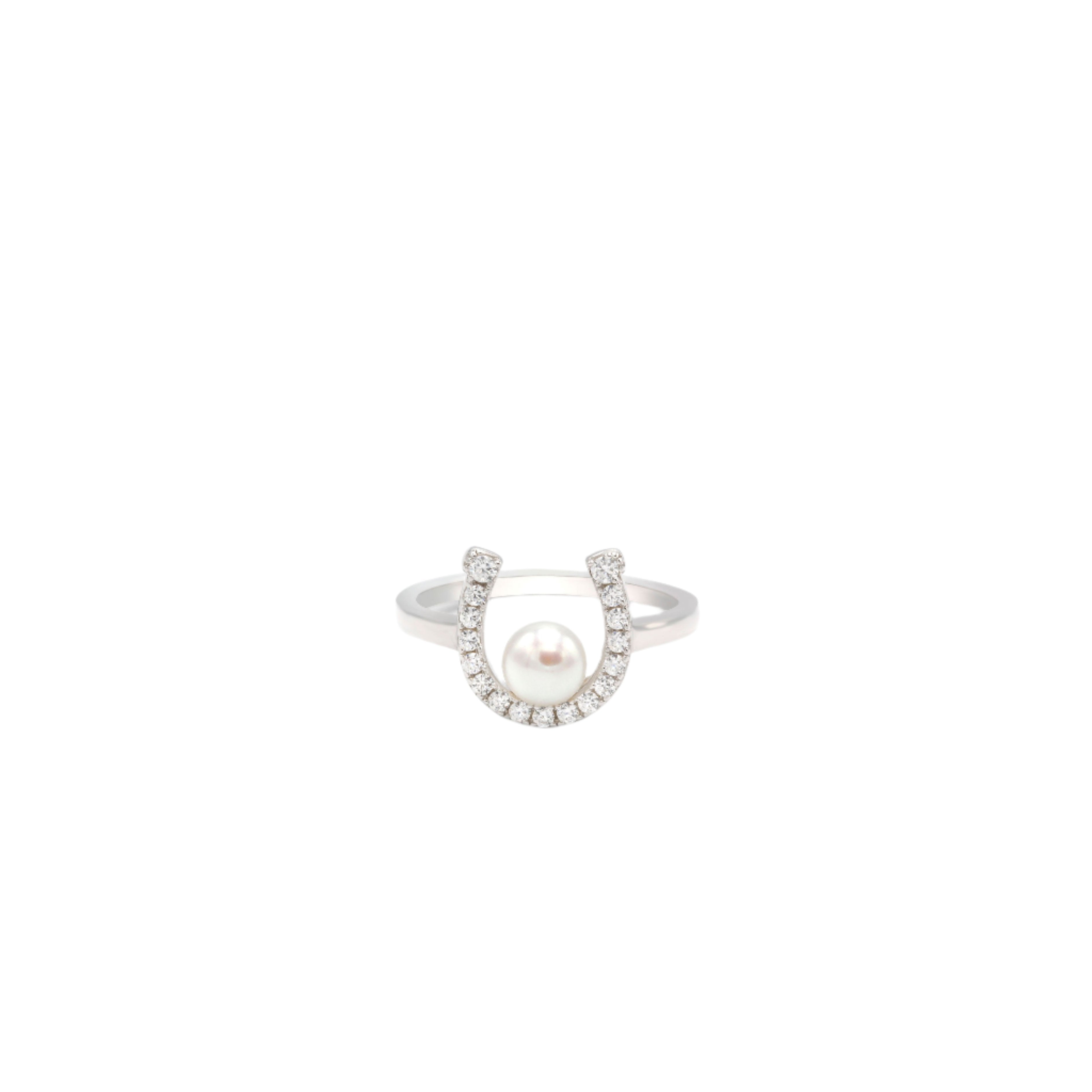 HORSESHOE Pearl Ring