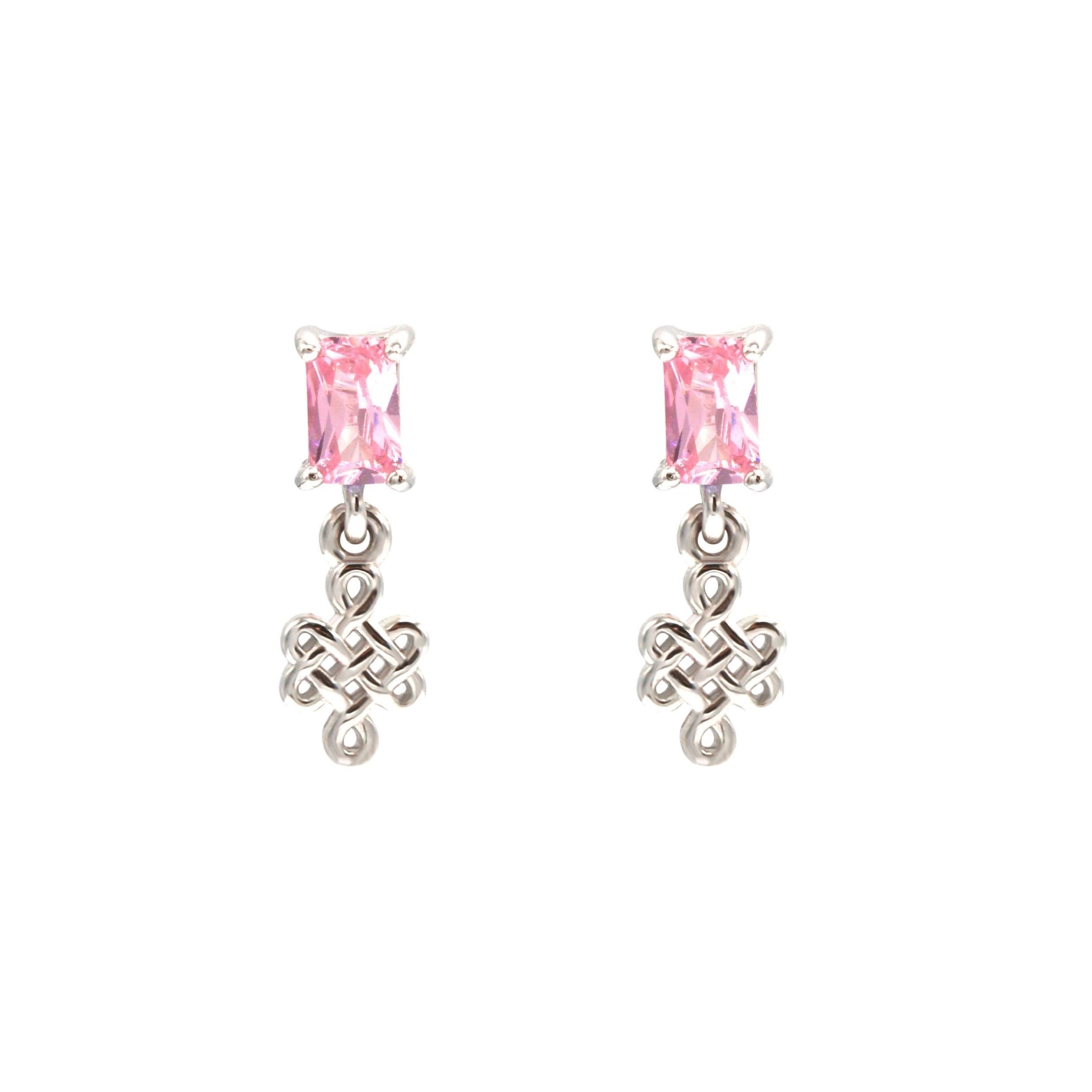 ULZII Drop Earrings, Pink